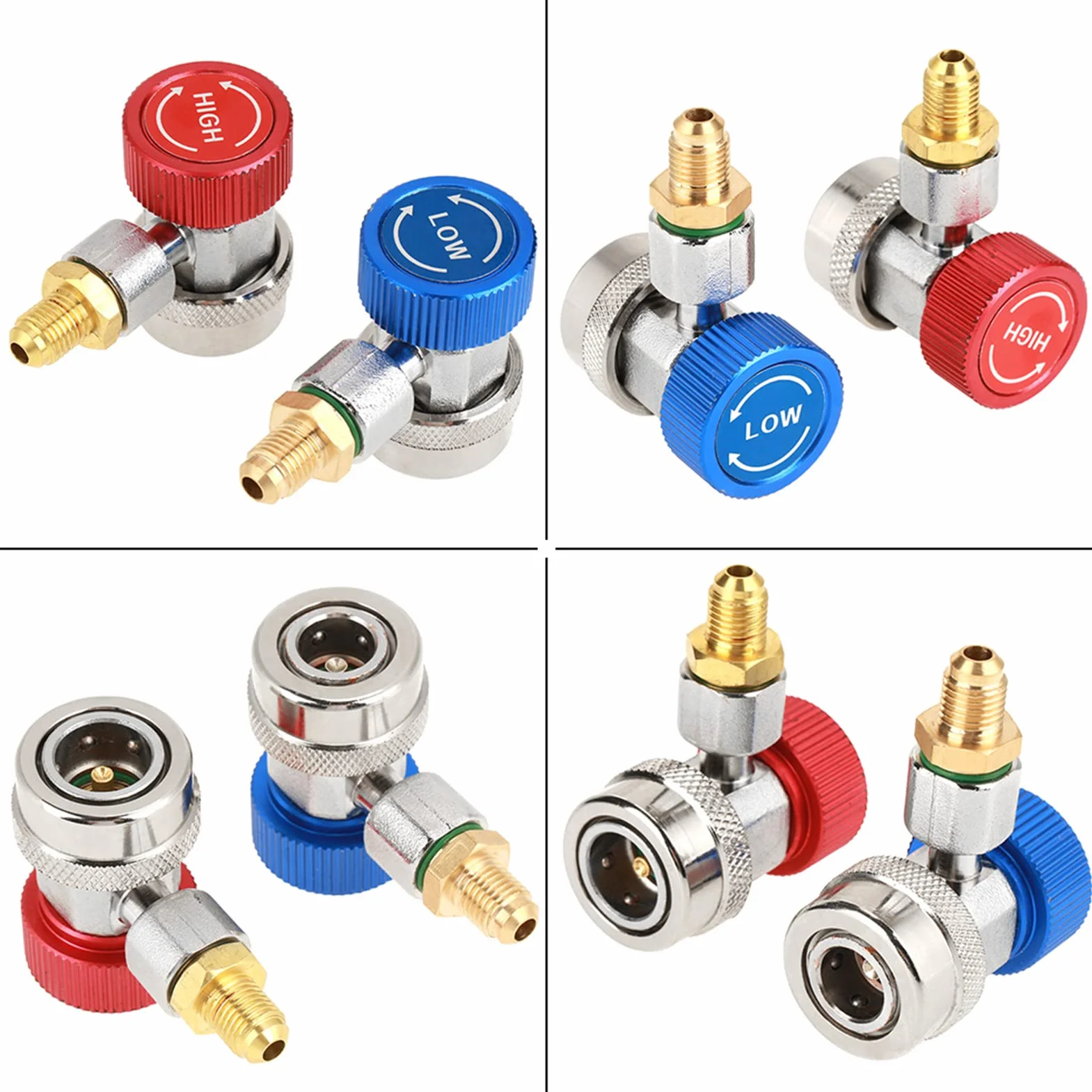 R134A Adaptador de Acoplador Rápido para Aire Acondicionado, Accesorios de Rodamientos