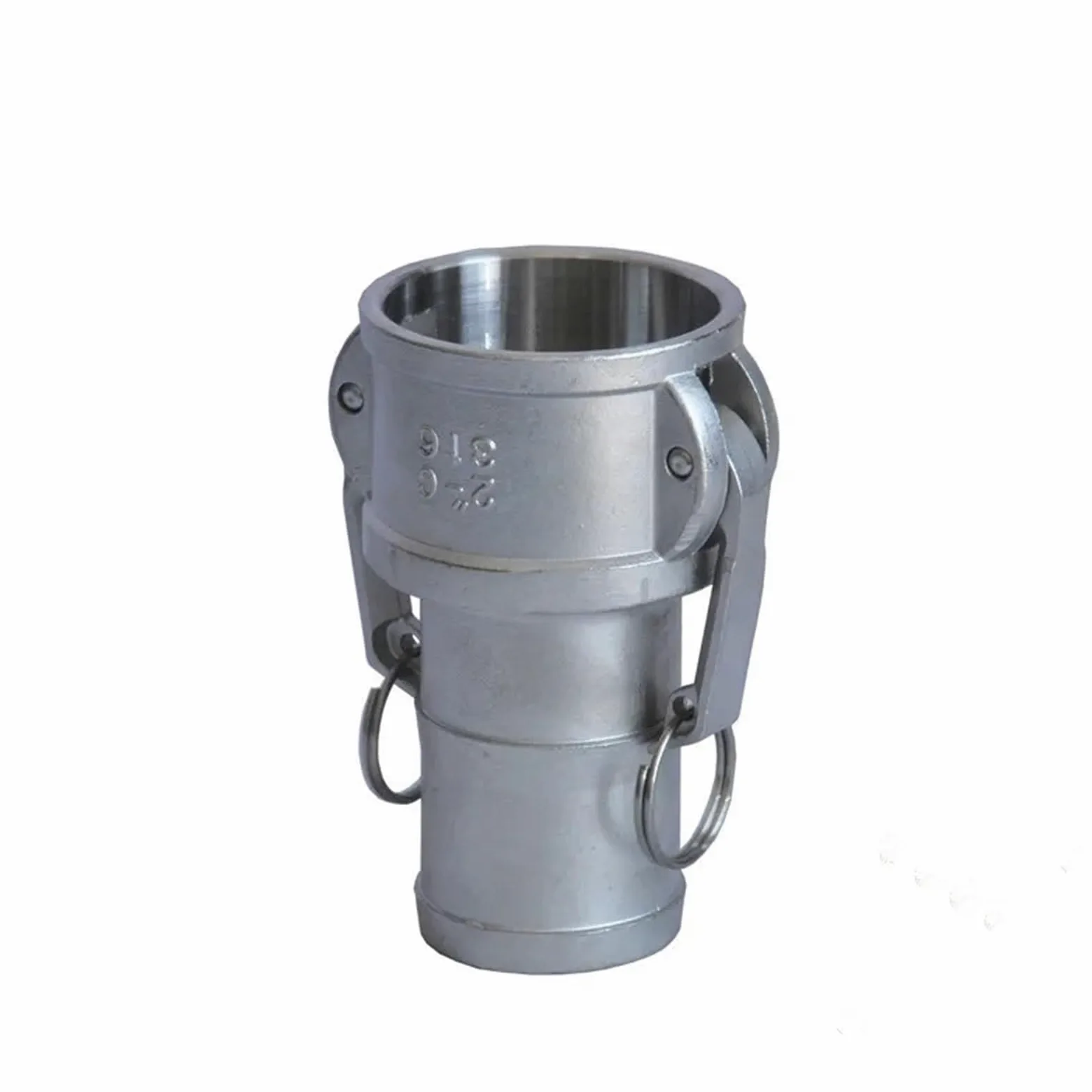 2" manguera cola Barb 304 acero inoxidable tipo C enchufe Camlock montaje leva y acoplador de ranura