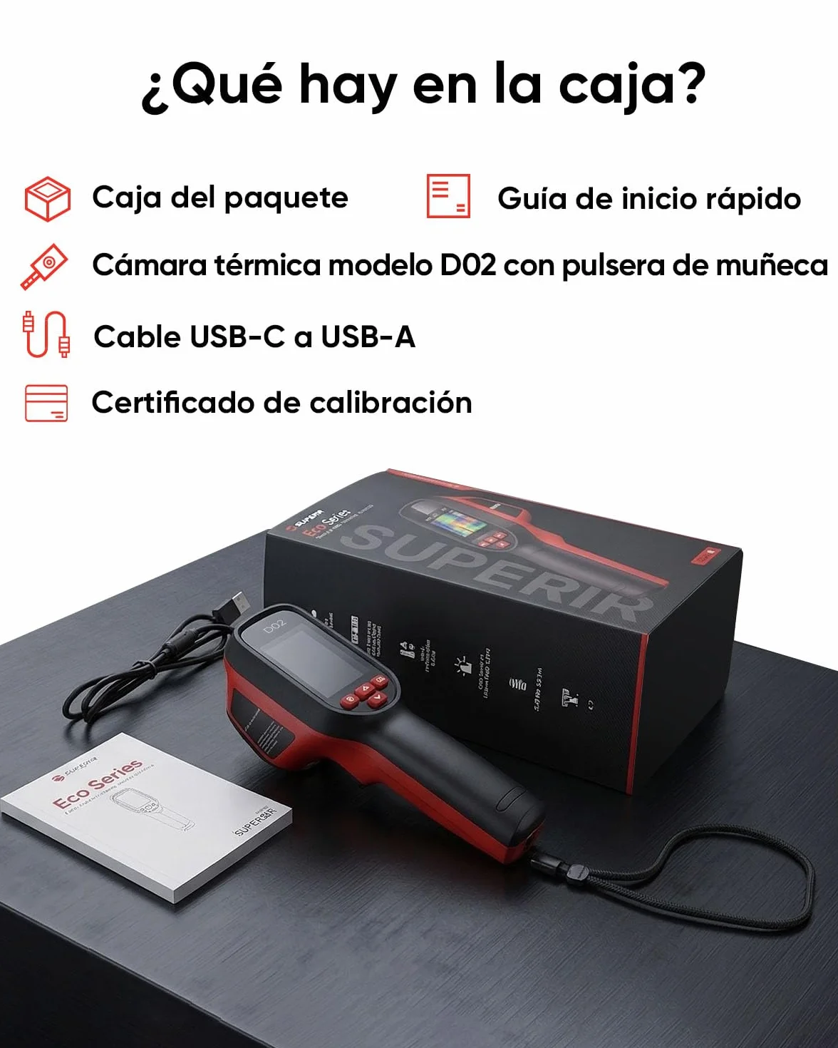 HIKMICRO D02 Cámara Térmica 240x240 con Cámara Visible SuperScene 3200mAh