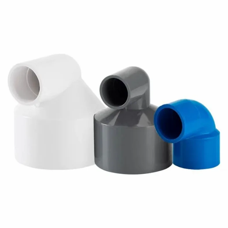 Accesorios de tubería de PVC, Juntas de codo reductoras PVC, accesorios for tanque peces acuario, conectores tuberías agua for jardín, riego agrícola, 1 ud(Gray,110 63mm)
