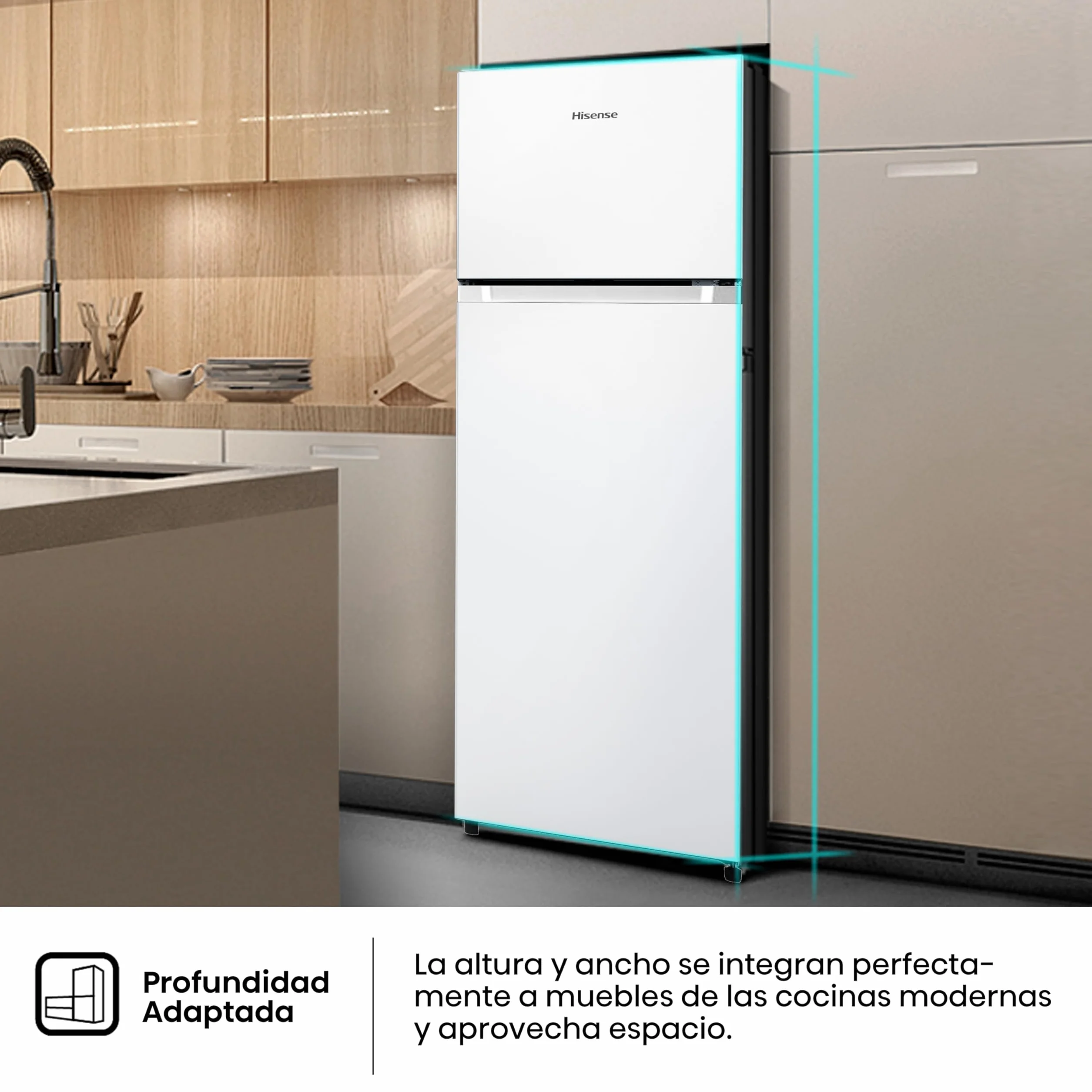 Hisense Frigorífico Dos Puertas 206 L Clase E 143 cm Blanco