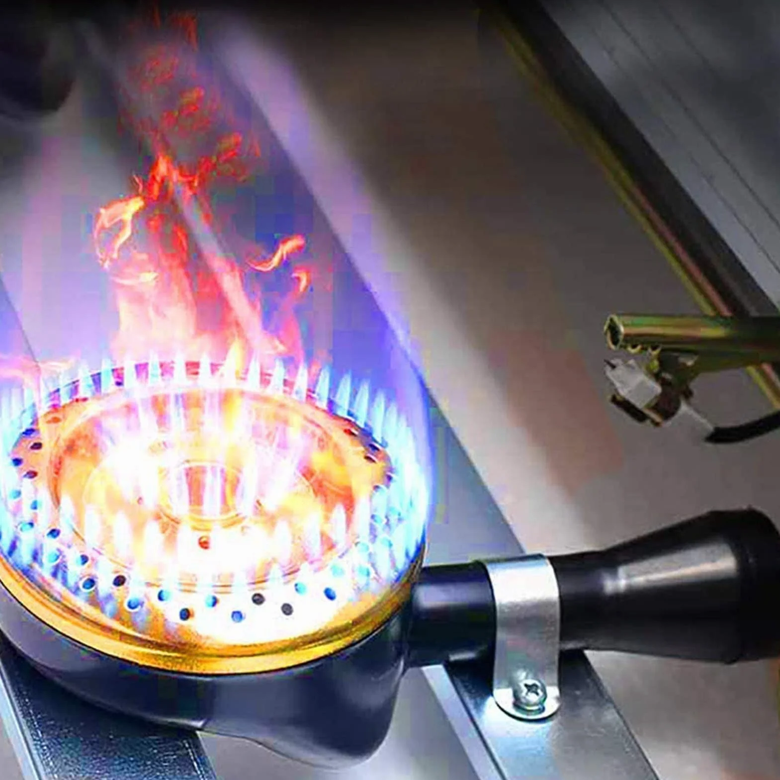 YSDQ Freidora Profesional de Gas Comercial, freidora de Restaurante de Cocina de Escritorio de Acero Inoxidable Gran Capacidad con Cesta para Frer, para Uso Comercial y Domstico