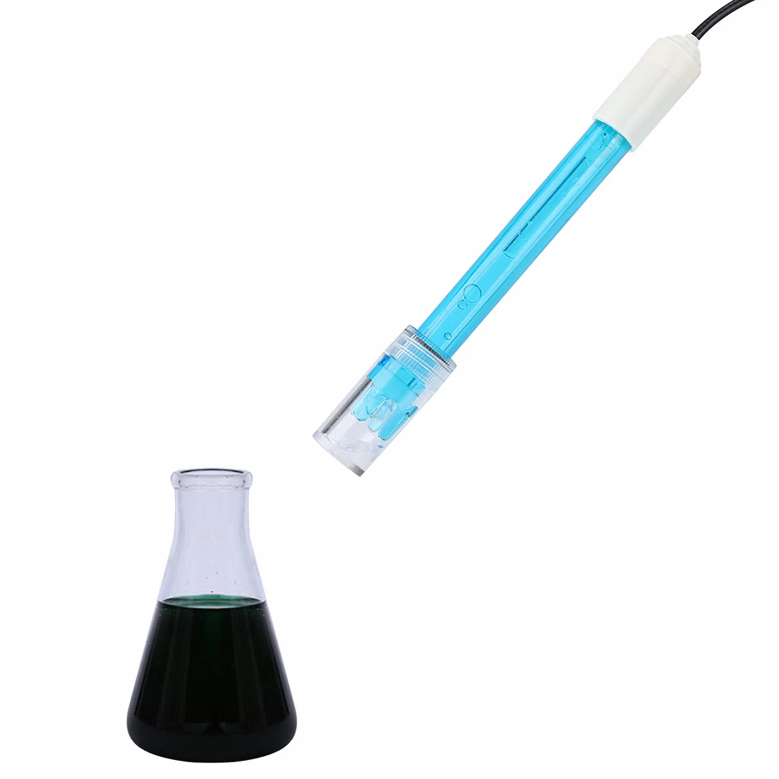 Módulo de Sensor de PH de 5 Piezas, Sonda de PH, Módulo de Medidor de PH Digital, Módulo Regulador de Detección de Valor del Sensor de Código de Prueba de Electrodo Compuesto