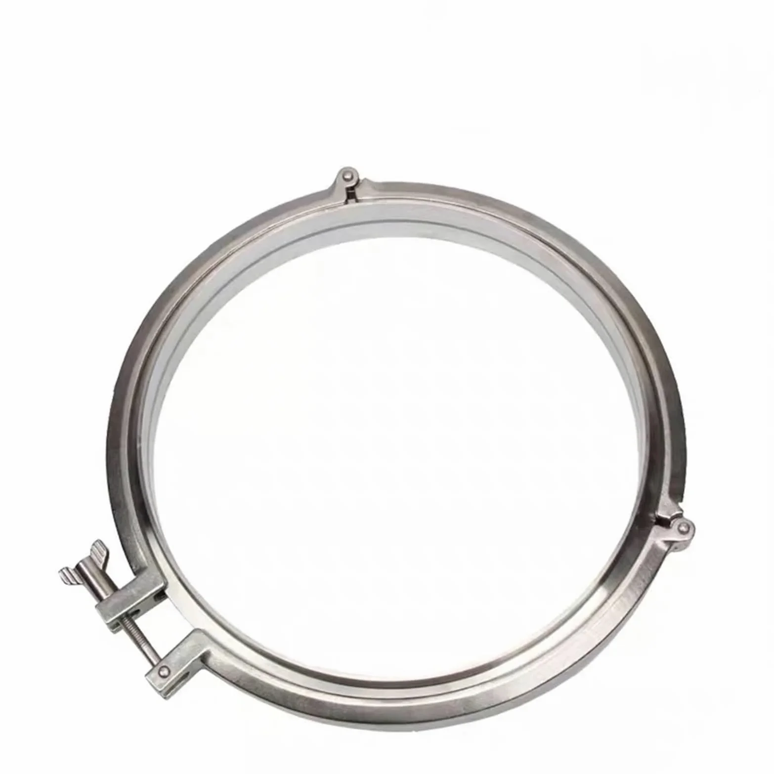 Férula de soldadura de tubería de brida + triple abrazadera + junta de PTFE o silicona acero inoxidable SUS SS 304 Triclamp 1 juego 1,5 ''-6-1/4''(133mm X OD 145mm)
