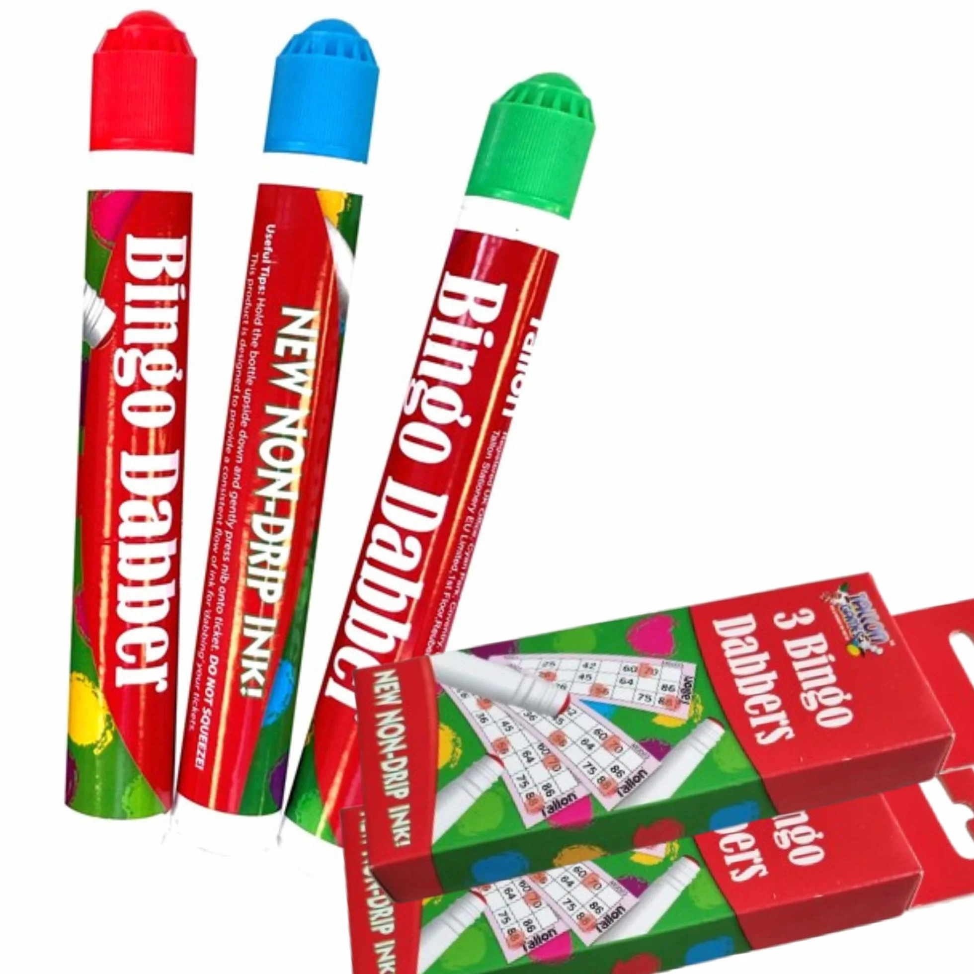 Bingo Dabbers (paquete de 6) marcadores Dauber colores mixtos