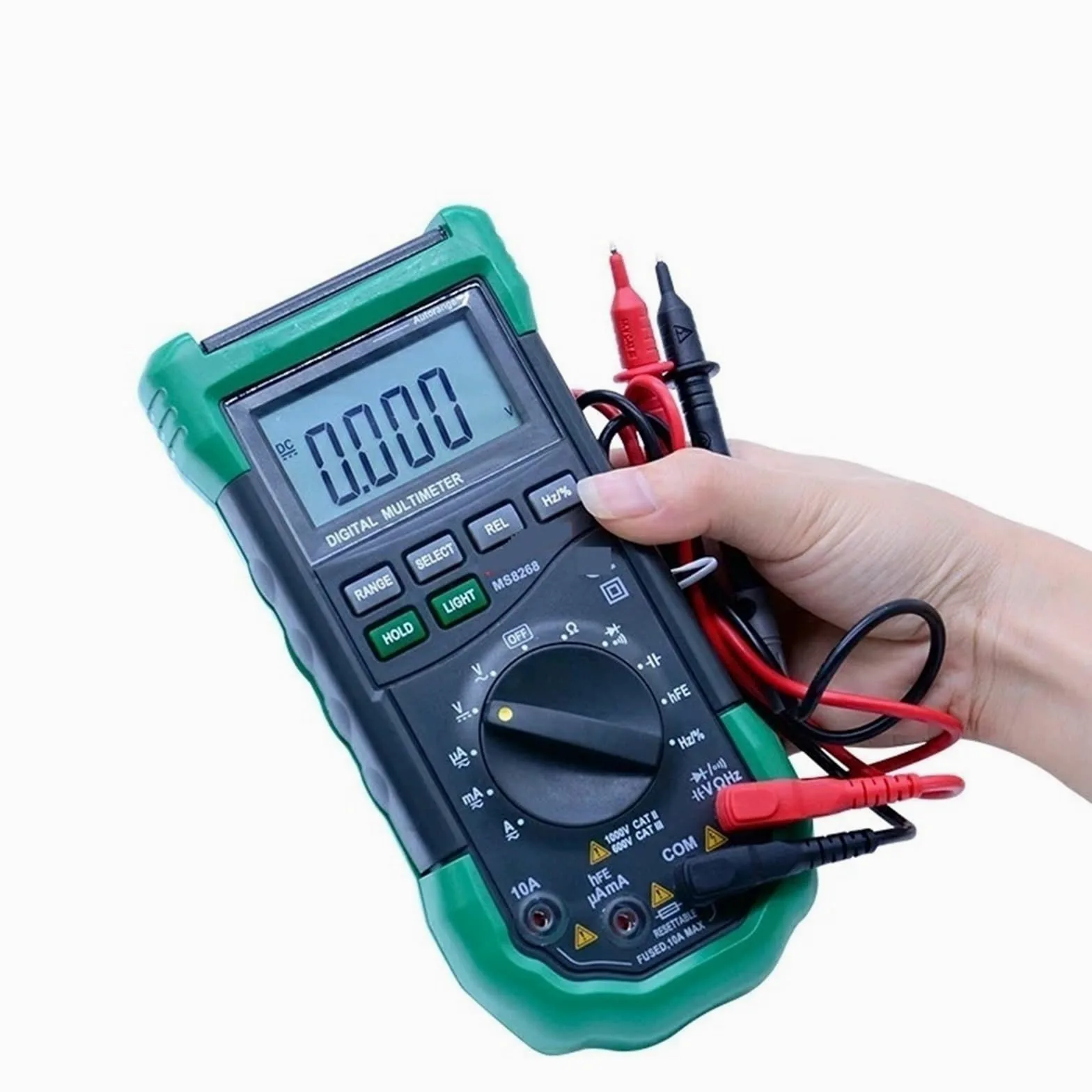 Probador de fibra óptica, Multímetro digital de rango automático MS8268