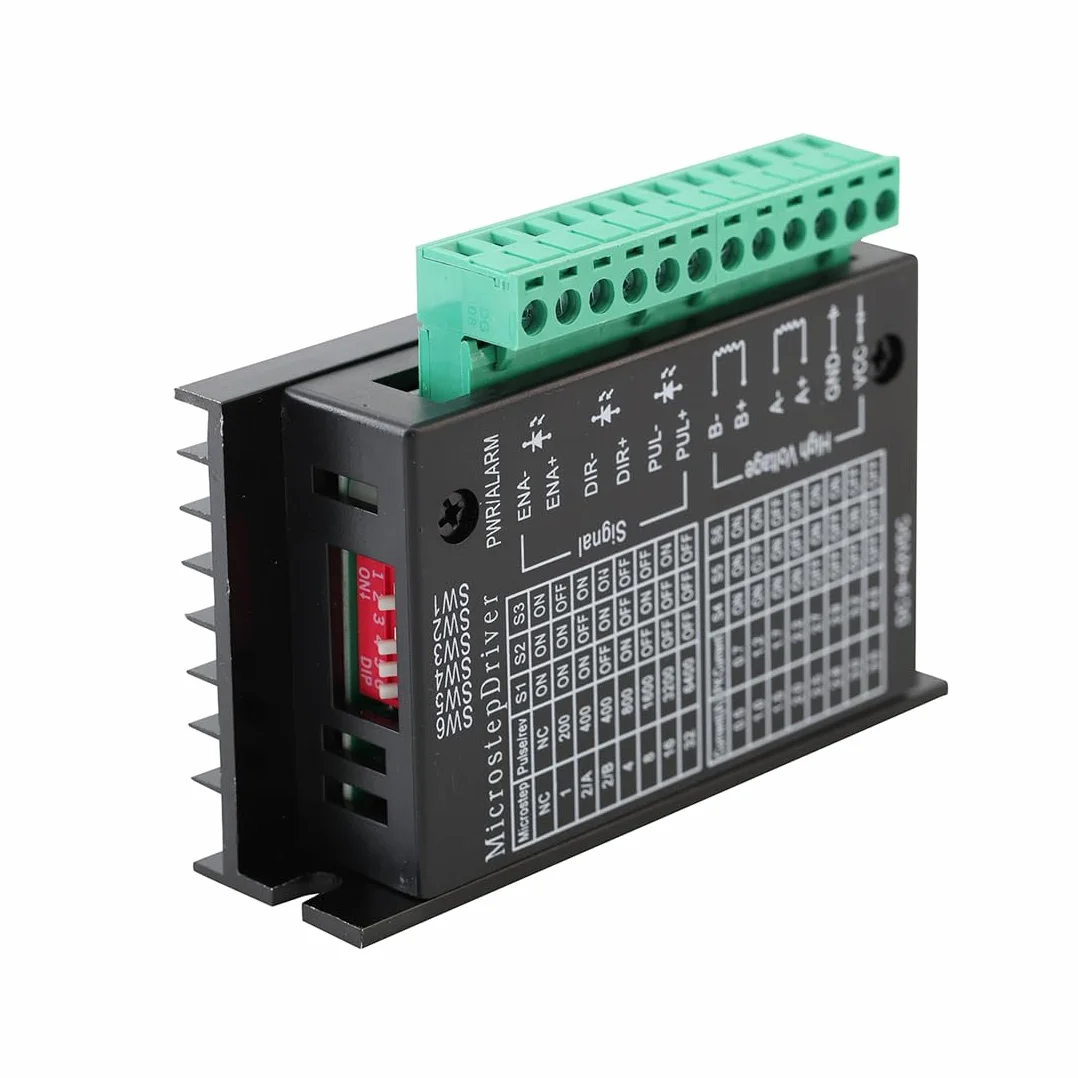 TB6600 Controlador de Motor Paso a Paso 4.0A 9-42V Driver CNC 32 Segmentos para Motor Nema 17/23/34 42/57 e Impresora 3D (Paquete de 2)