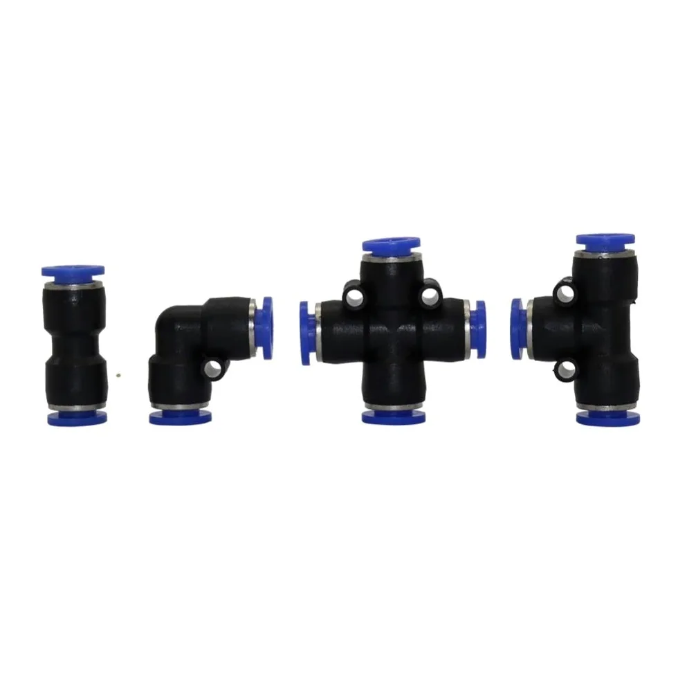 Garden Plumbing 8mm Slip Lock Quick Connectors Tees Elbow Straight Cross Garden Water Connector Low Pressure Mist Cooling Reptile Fogger Tool ( Color : Straight Connector , Diameter : 8mm ) Brass Hose