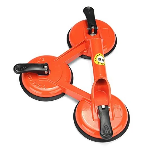 145Kg Heavy Duty 3 Ventosa Triple Pad Sucker Plate Glass Lifter Carrier Tool