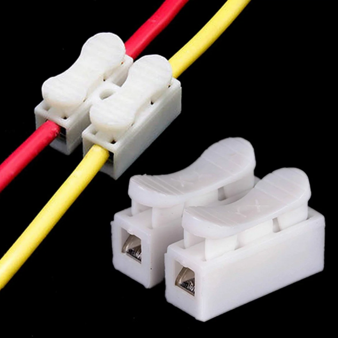 Terminales de conexión eléctrica de empalme, 2 pines (5)