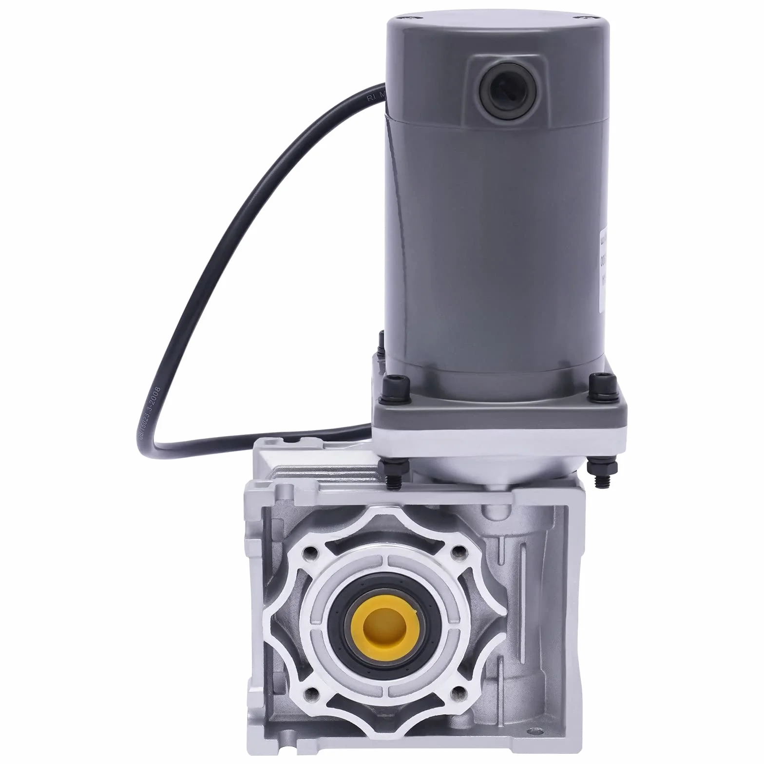 Motor de engranaje de 12 V CC, 120 W RV40, velocidad ajustable en sentido horario/CCW con autobloqueo, para barbacoas automáticas/mezcladores/puertas/ventanas, gris (12 V)