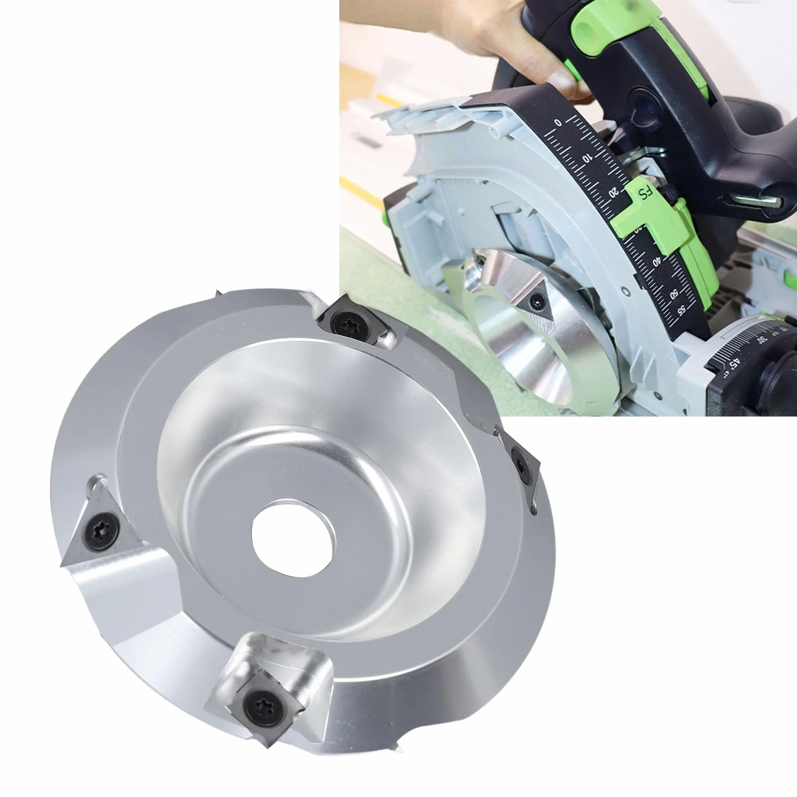 Generic Disco de Fresado para Ranurado, Herramientas de Ranurado de Precisión Duraderas para Decoración del Hogar, Acero de Aleación con Caja de Almacenamiento, 1 Unidad