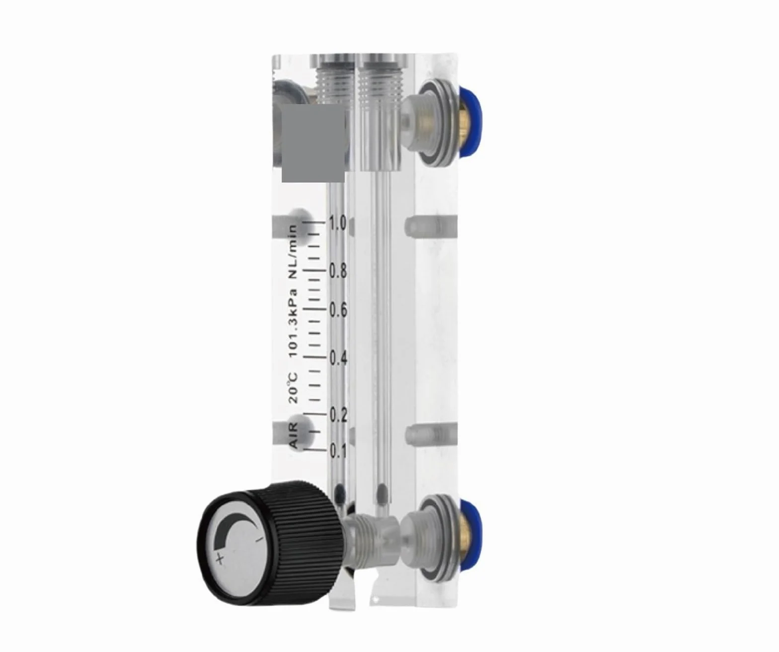 Medidor de Flujo LZM-4T, rotámetro de Gas Ajustable for Montaje en Panel, Controlador de caudal de Aire(Gas 0.2-2LPM-6mm)