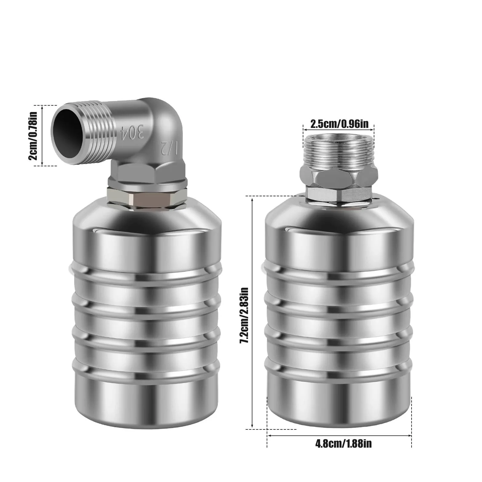 flotador para abrevadero, 1/2 PCS Válvula de control nivel agua automática Cierre seguro la torre