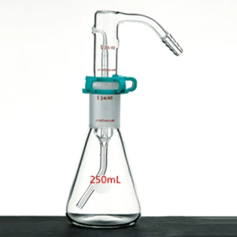 Frasco pulverizador for cromatografía de capa fina de 125 ml/250 ml: matraz de vidrio de borosilicato con unión 24/40 for una aplicación precisa de la muestra.(250mL-A214250)