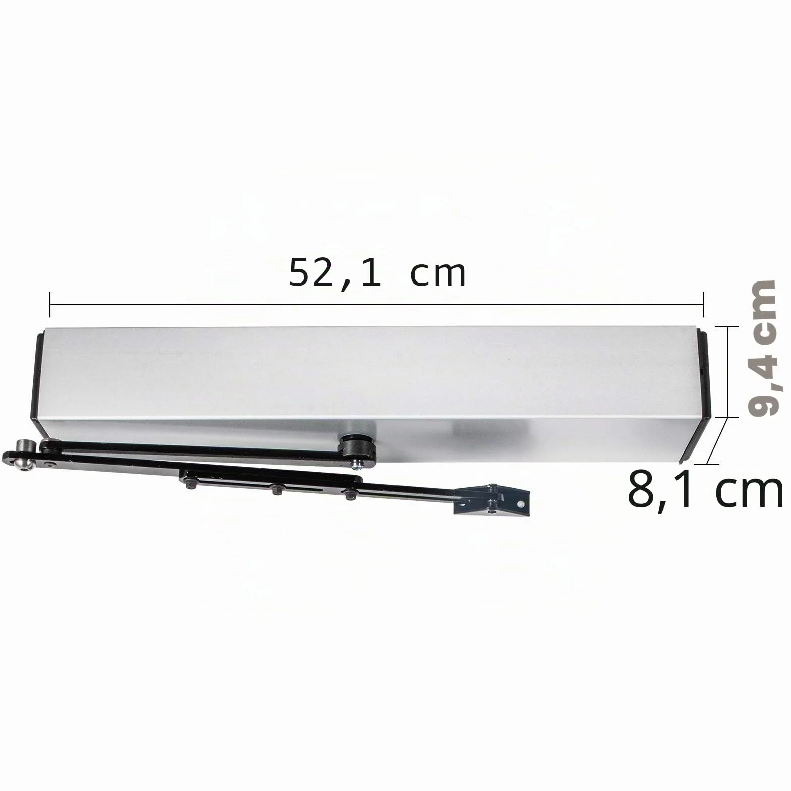 VEVOR Abridor de Puerta Automático, 50 W Abrepuertas Automático, 120 grados Abridor de Puerta Abatible para Supermercados, Puertas Cortafuegos, Hospitales, Salas de Reuniones, Laboratorios