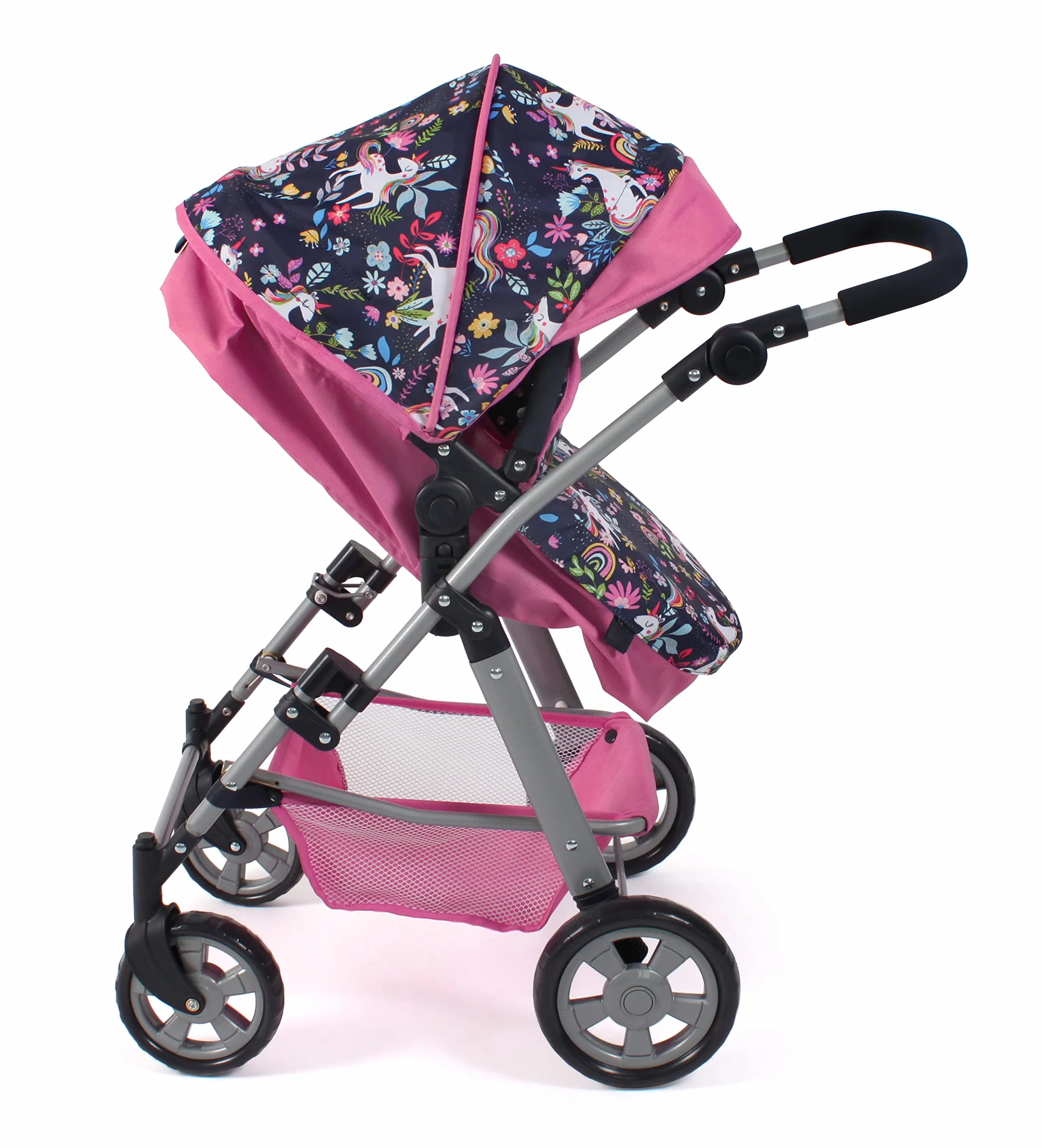 Bayer Chic 2000 Cochecito de muñecas Nele 2 en 1 Unicornio Rosa Marino