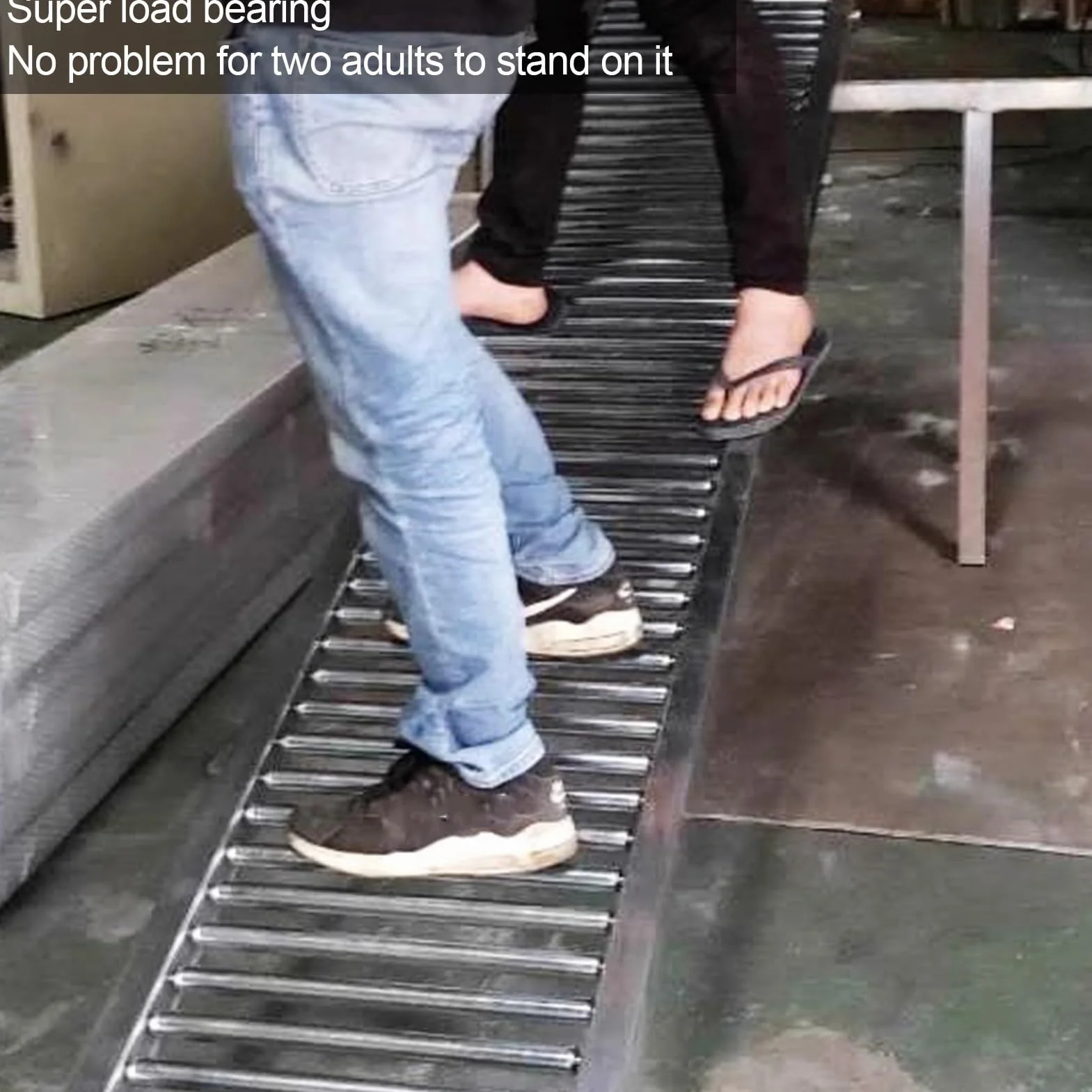 Cinta transportadora ligera, deslizadores de rodillos industriales, rodillos de acero galvanizado para almacenes y fábricas