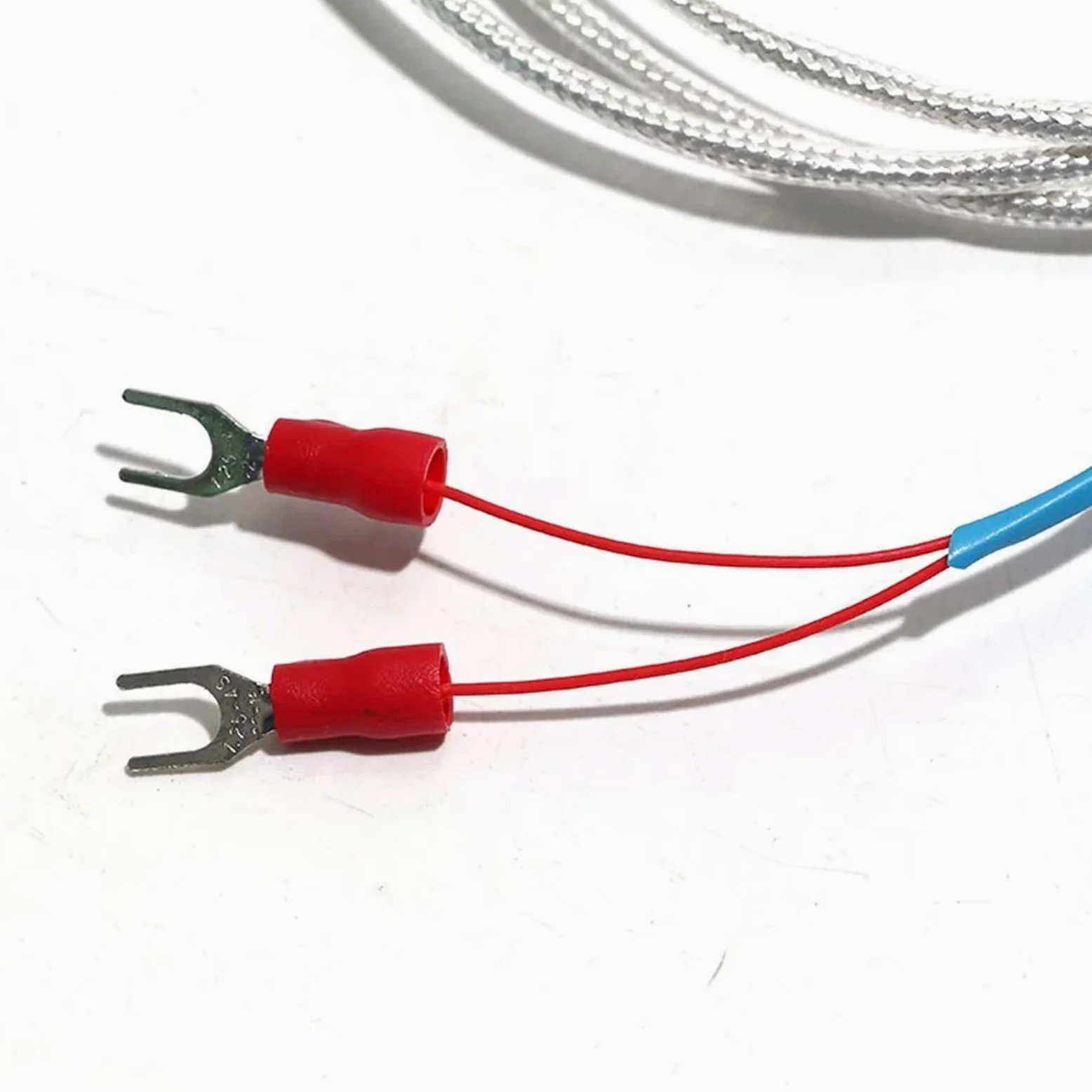 Termopar de resistencia térmica con punta de aguja NTC10K/PT100/PT1000 insertado en acero inoxidable SUS304 de grado alimenticio de 4 x 100 mm(PT100 Cable5m)