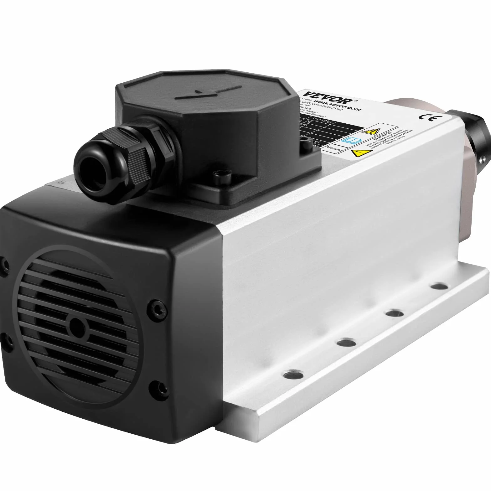VEVOR Motor de Husillo Refrigerado 2,2 kW 24000 rpm Motor Refrigerado por Aire ER20 Motor de Husillo Cuadrado Refrigerado para Máquinas de Grabado o Variador de Frecuencia y Materiales de Aplicación