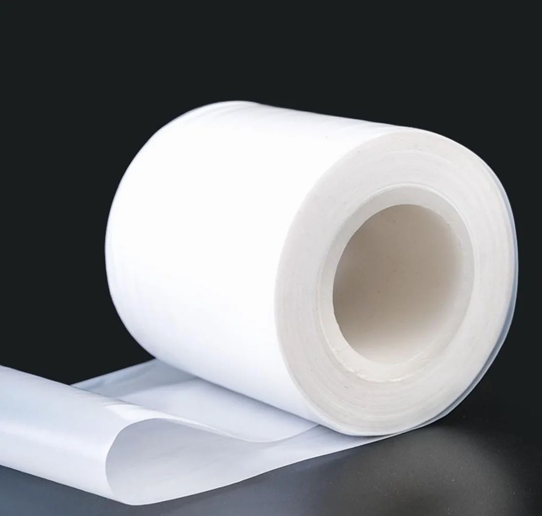 Lámina de película de PTFE blanca 1 m cinta aislante no adhesiva aislamiento alta temperatura 0.05x50mm