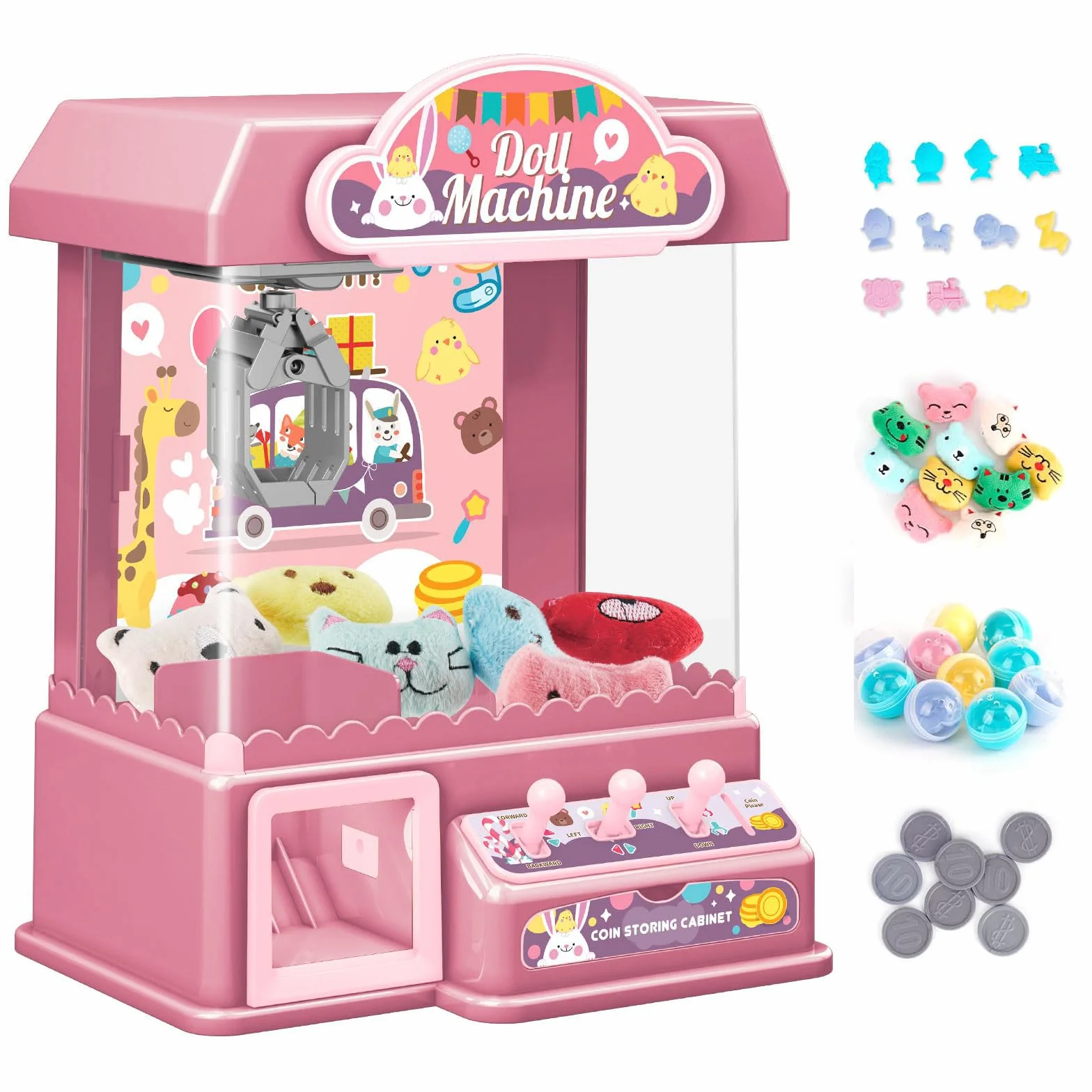 Máquinas Expendedoras de Garras para Niños, Mini Máquina de Garra Candy Grabber, Regalos Cumpleaños 3-8 Años