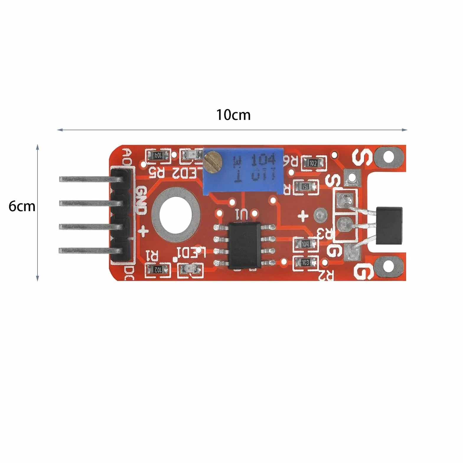 4 módulos de sensor magnético lineal KY-024 compatible para Arduino y Raspberry Pi (4)