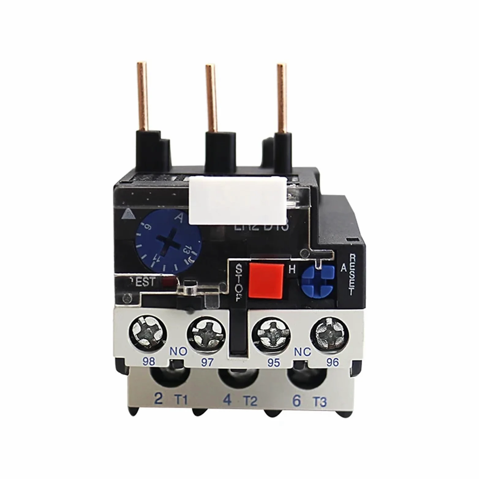 1 Uds JR28-25 relé de sobrecarga térmica LR2D13 relé térmico ajustable relés eléctricos 1.6A 2.5A 4A 6A 8A 10A 13A 18A 25A