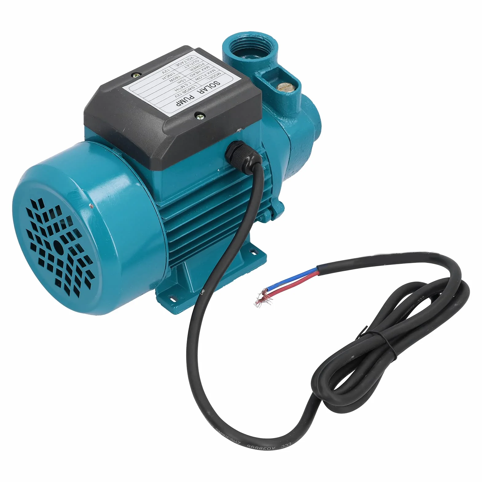 Bomba de Agua DC12V 180W, Micro Bomba Eléctrica de Flujo Máximo 15M, con de Enfriamiento y Acuario, Ideal para Sumidero Horizontal