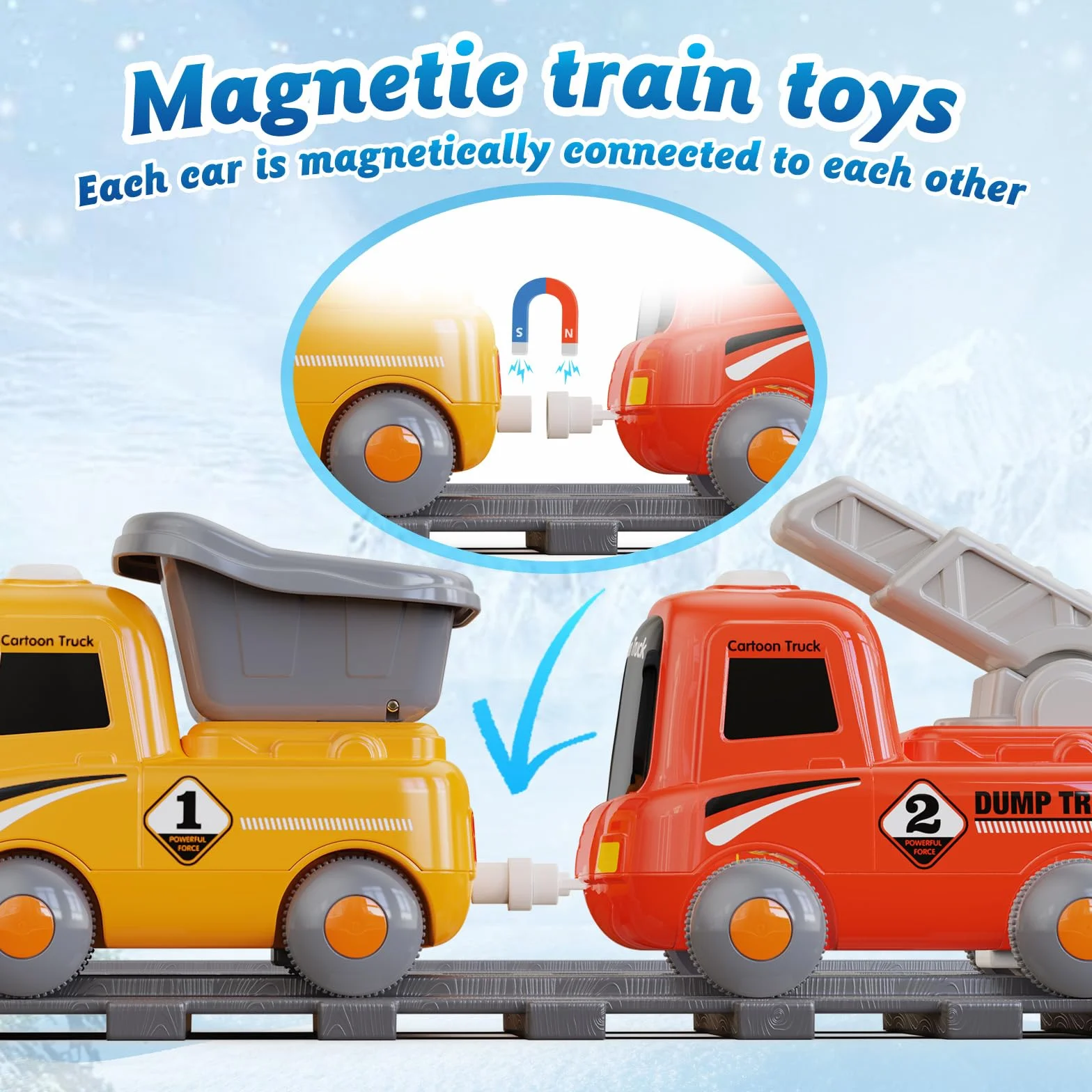 Juego de Trenes de Juguete para niños 3-6 años