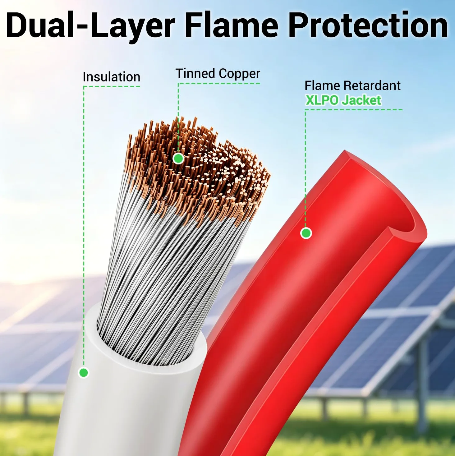 Bateria Power Cable de extensión de carga solar a XT60 de 12 AWG 10 pies conector solar a XT60 cable adaptador para panel solar a batería LiFePO4 RV estación de energía portátil generador solar