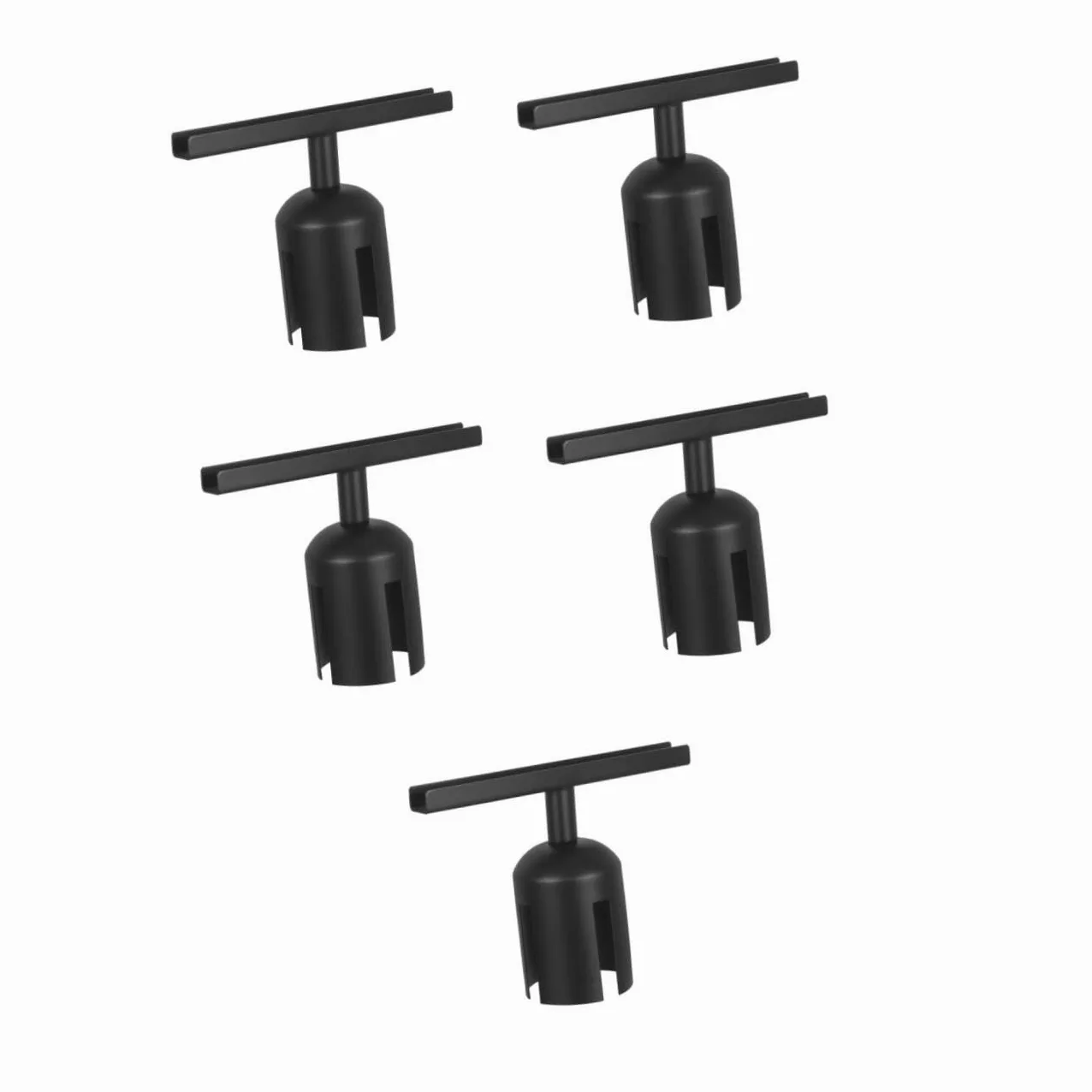 PRETYZOOM 5 Piezas Soporte de Señal Metálico para Barreras de Clip Horizontal para Carteles Exhibidor Resistente Inoxidable para Control de Multitudes Aeropuertos Tiendas y Exposiciones