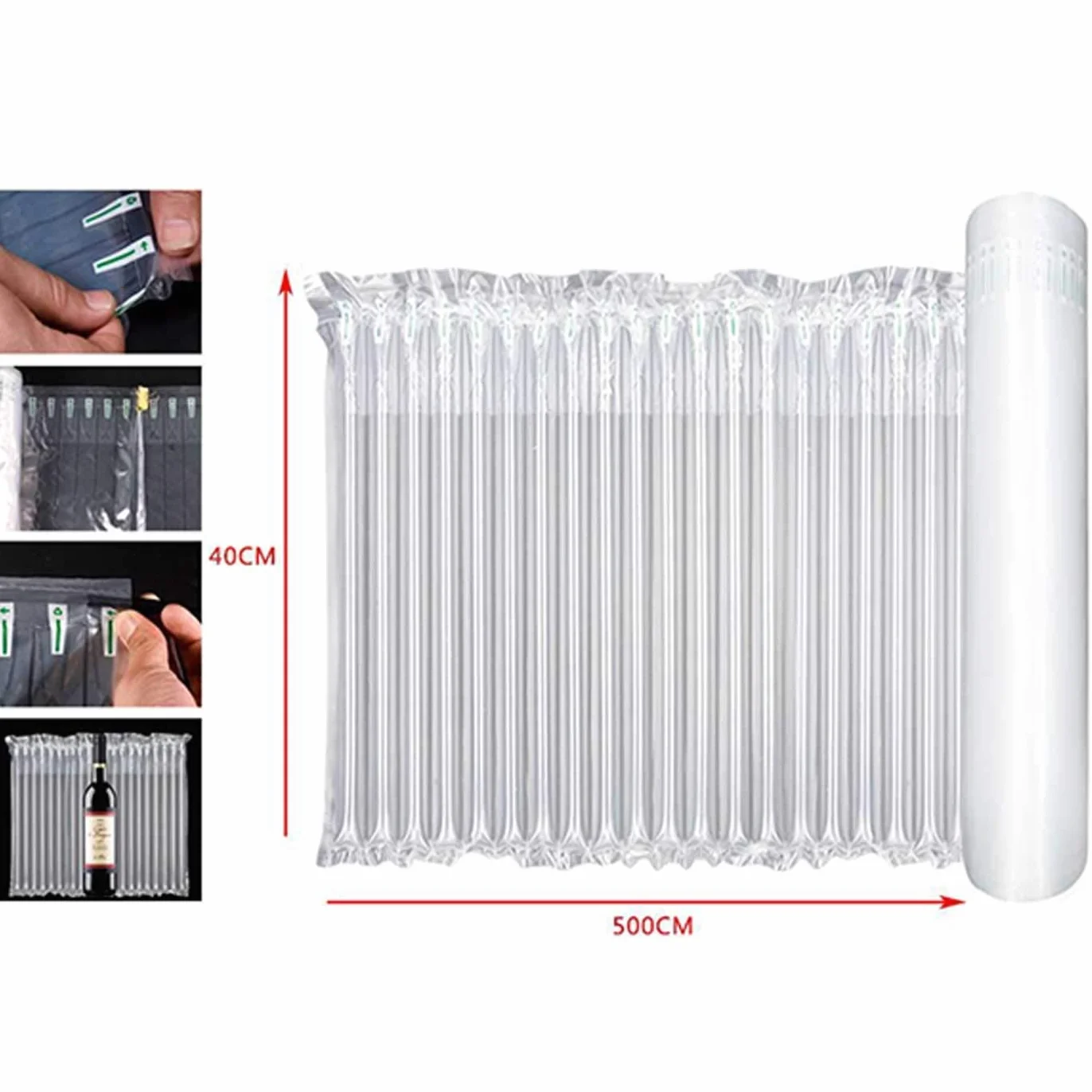 Tradineur Pack 6 Rollos de Embalaje de Plástico Inflable 40 x 500 cm