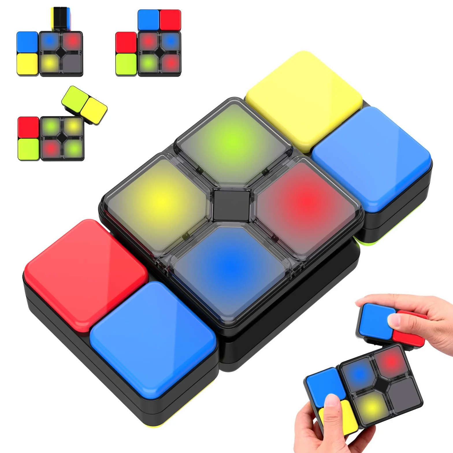 Pup Go Cubo Mágico Electrónico para Niños 6+ Años, Juego de Rompecabezas con Música y Luces, Juguete Educativo