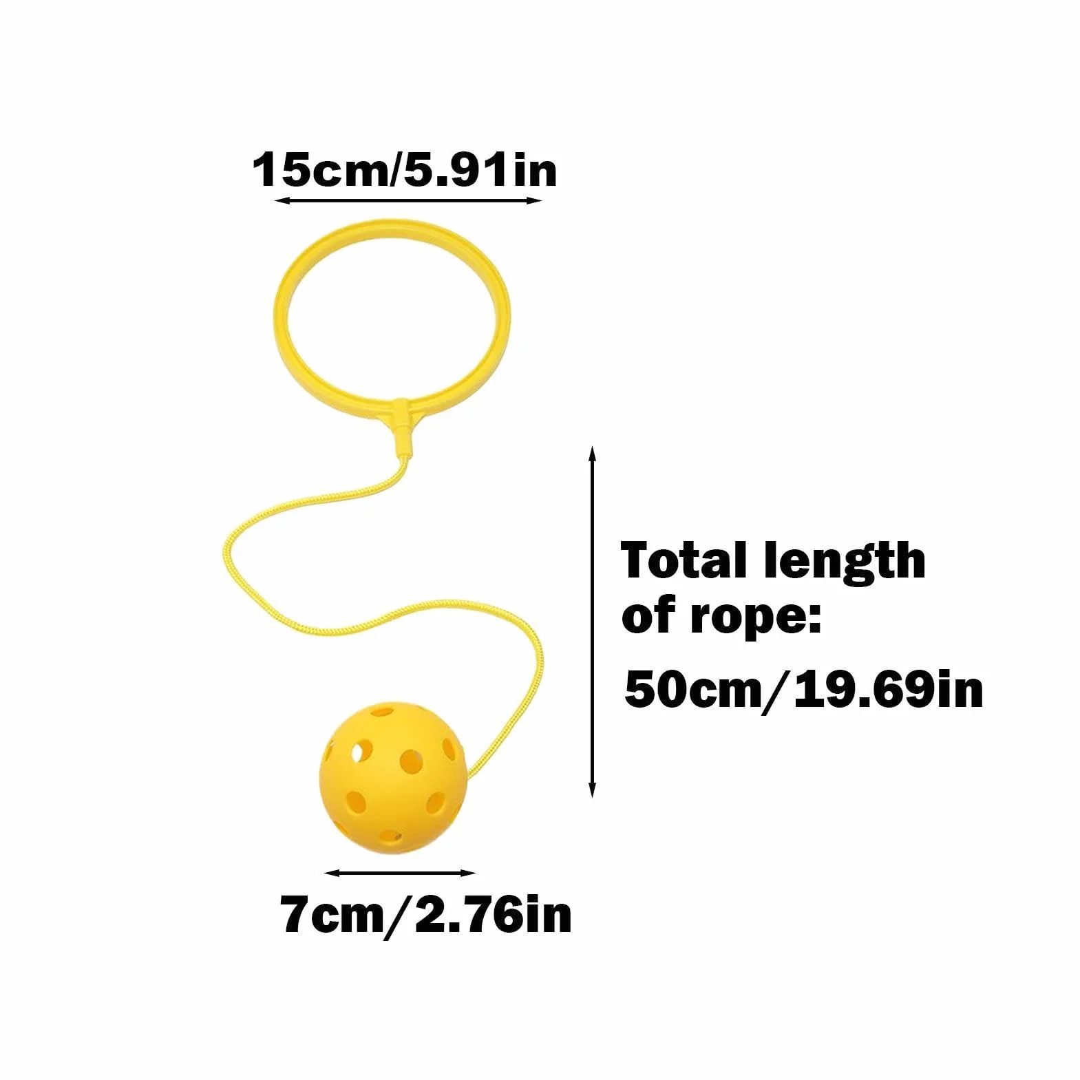 Skip Ball for Outside, Soft Outdoor Swing Toy, Skipits for Kids, Ankle Toy