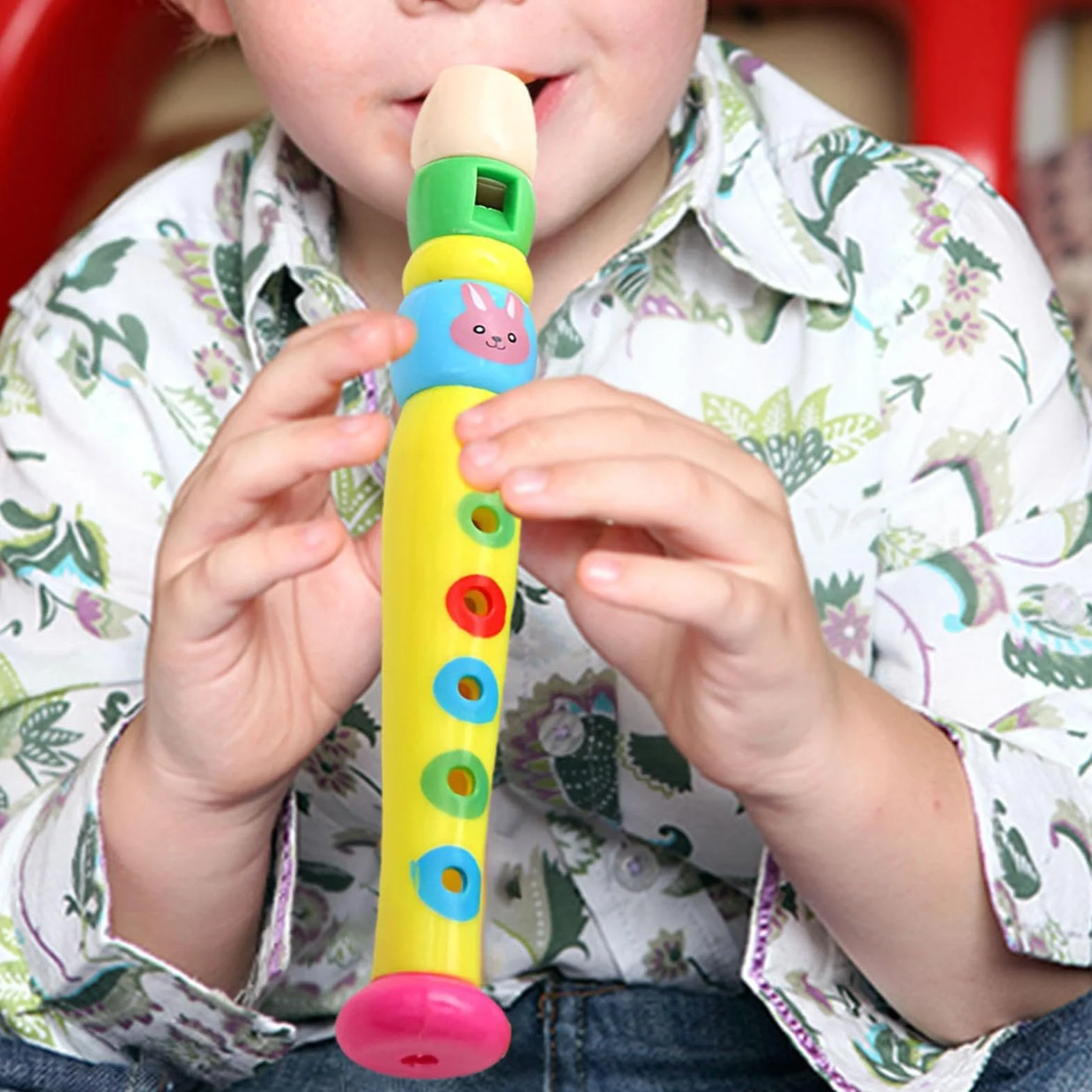 Flauta de Colores para Niños Juguete Musical de Madera Educativo Aprendizaje