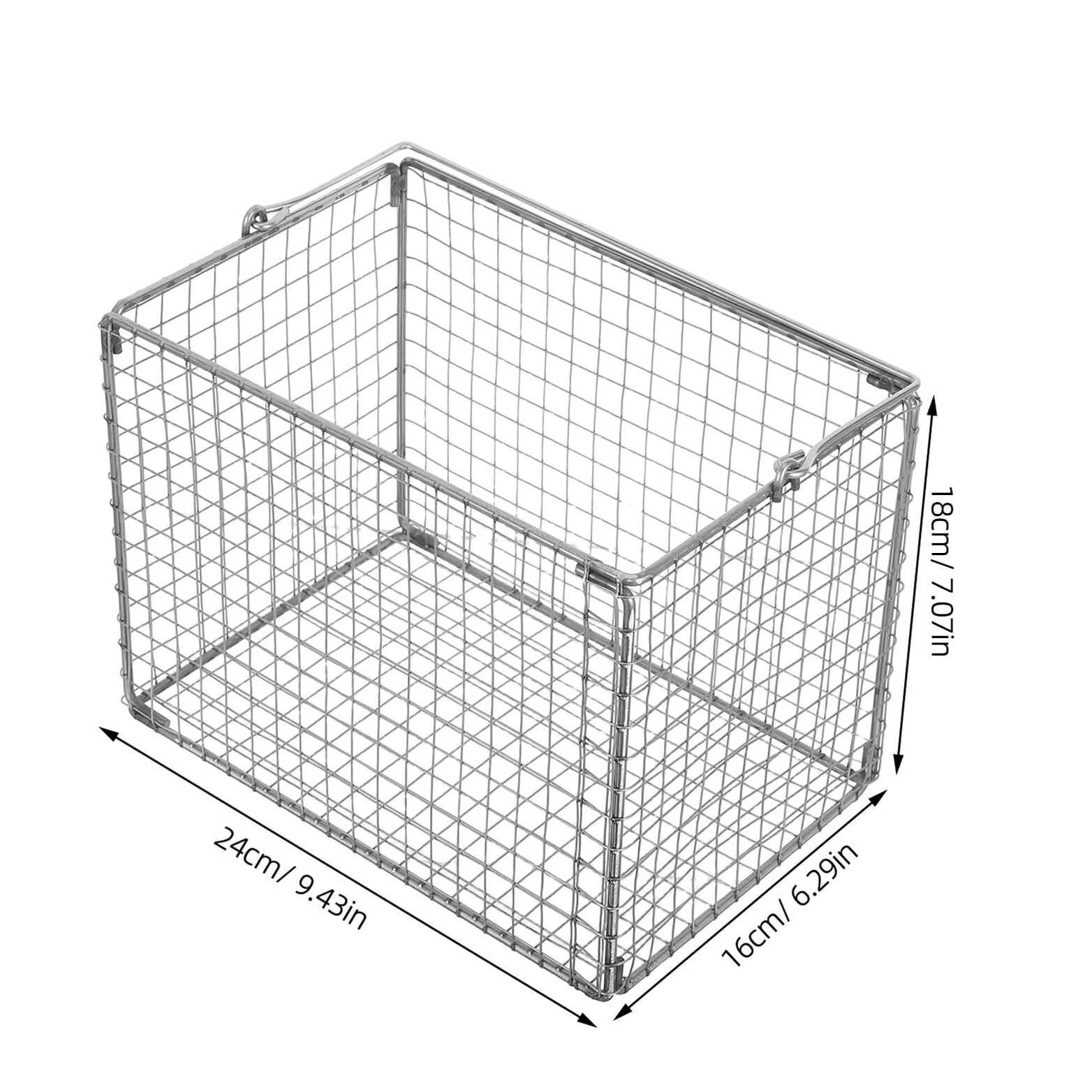 Ciieeo Cesta de Limpieza Ultrasónica de Alta Temperatura Cesta de Acero Inoxidable para Inmersión y Escurrido para Precisión y Uso Laboratorio