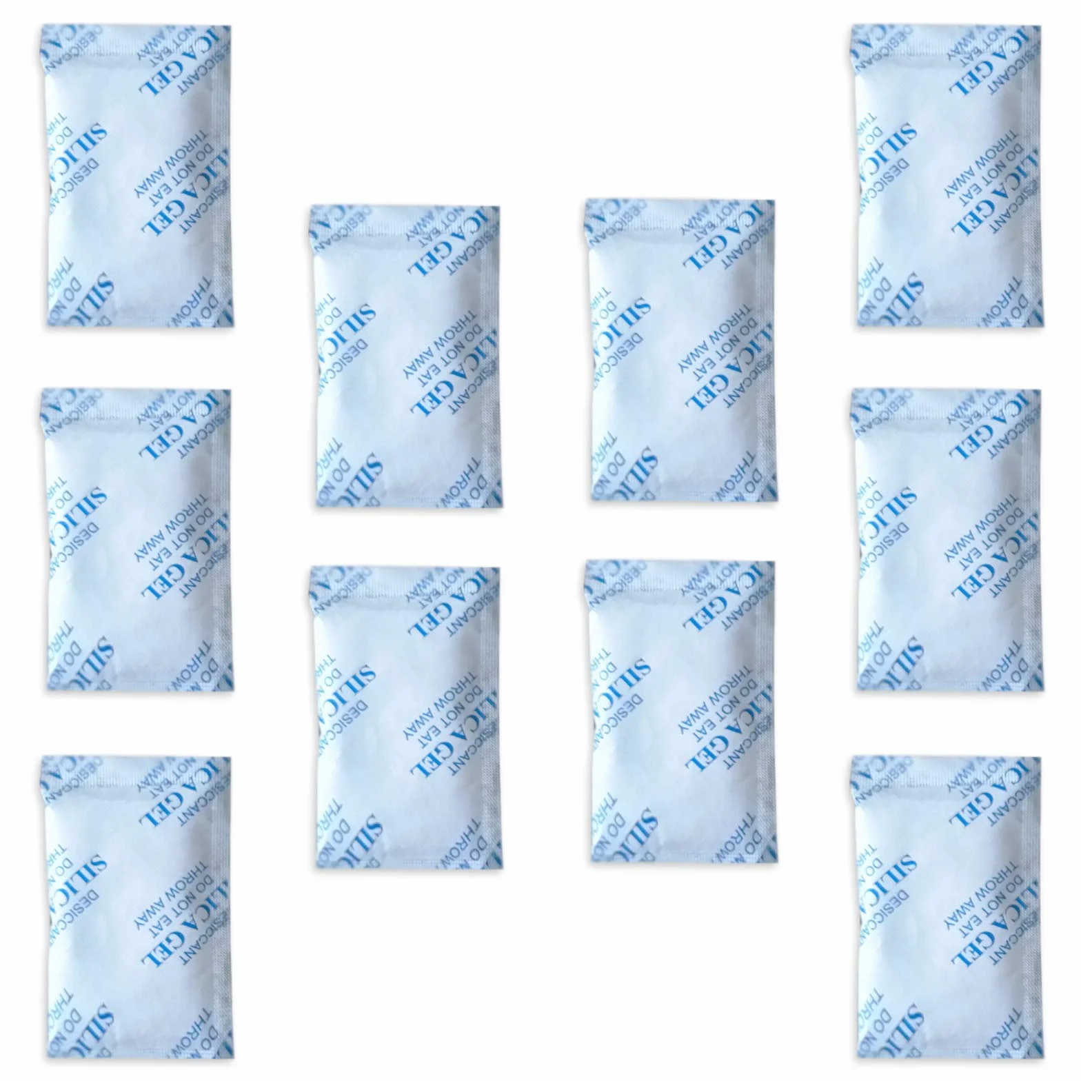E-Cron Tyvek bolsitas de gel de sílice 10 x 10 g desecante reutilizable