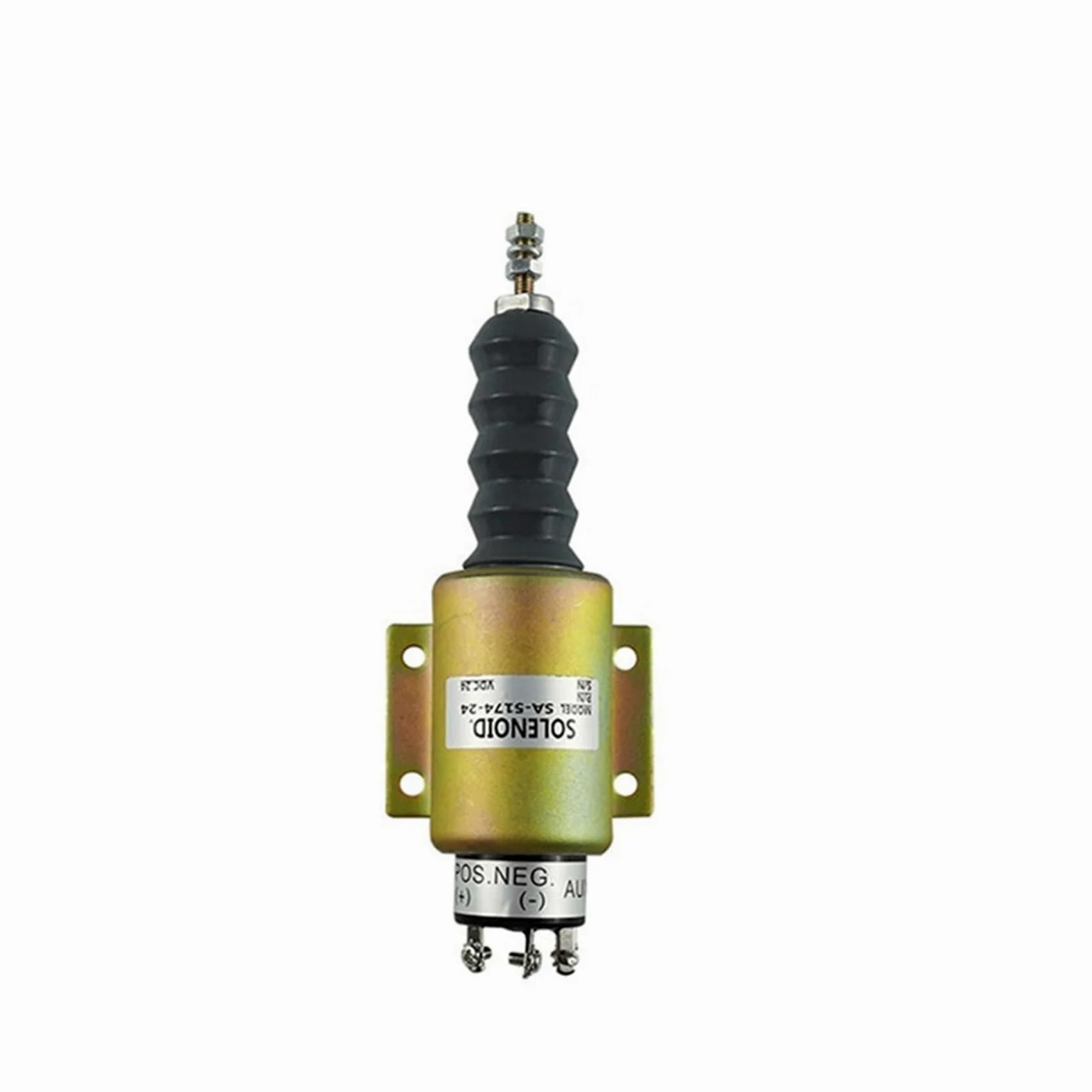 solenoides Solenoide de Parada de Apagado de Combustible de Bobina de Piezas de Motor diésel SA-5174-12 12V/24V SA-3838-24 (Color : 24V)