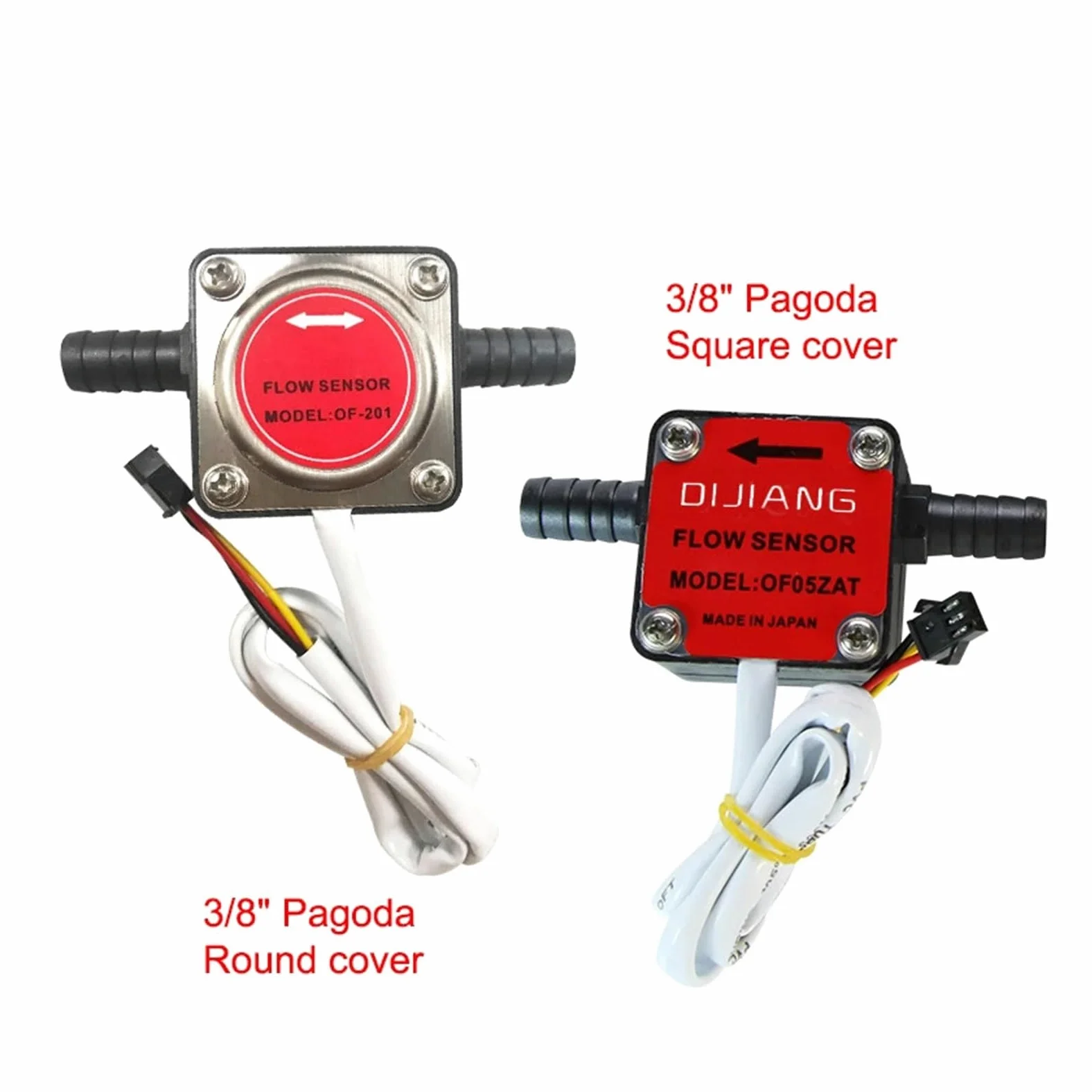 Medidor de flujo de agua, Medidor De Flujo Engranaje Manguera DN10, Sensor Pasillo Pagoda 13MM, Aceite Químico Leche, Interruptor For Líquido Viscoso DC5~18V(Square cover)