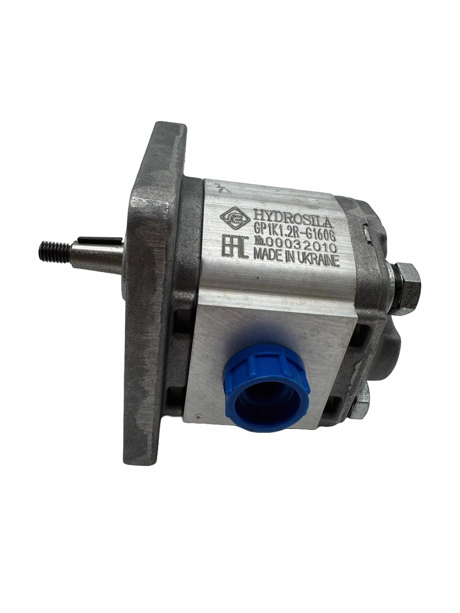 Bomba Hidráulica, Bomba de Engranajes, 1.8 L/min, 250 Bar, Eje Cónico 1:8, Puertos GAS (BSP), Montaje Europeo marca Hydrosila. Para Tractor, Prensa Hidráulica y Grupo Hidraulico