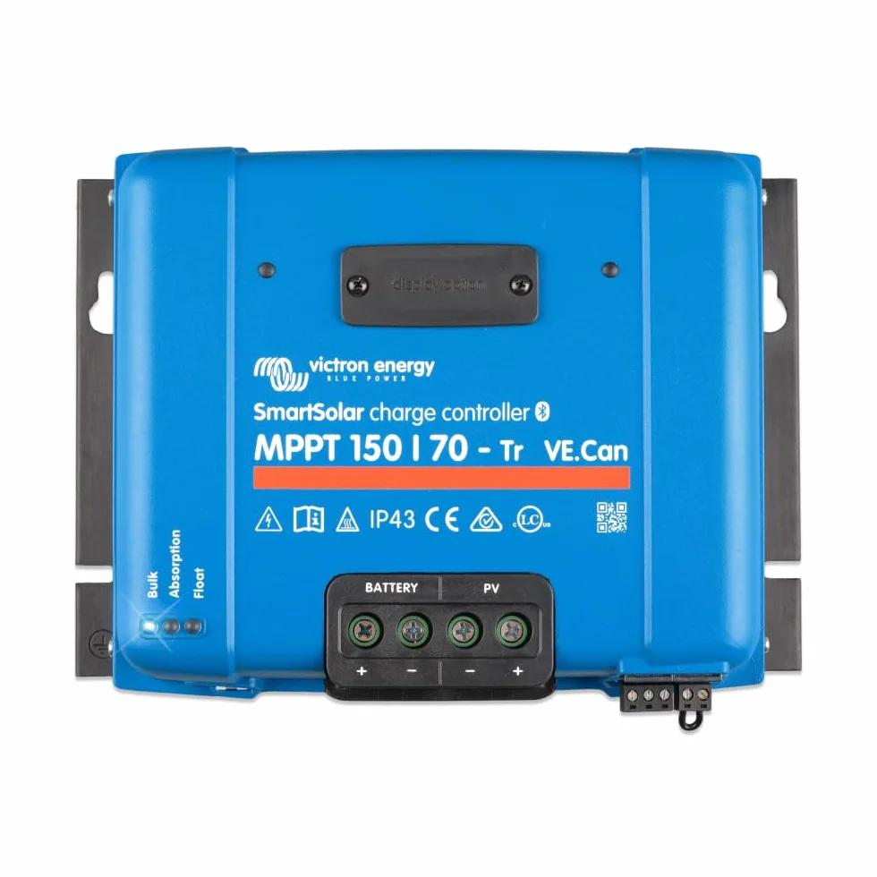 Victron Energy SmartSolar MPPT Tr VE.Can 150V 70 amperios 12/24/36/48-Voltios Controlador de Carga Solar (Bluetooth)