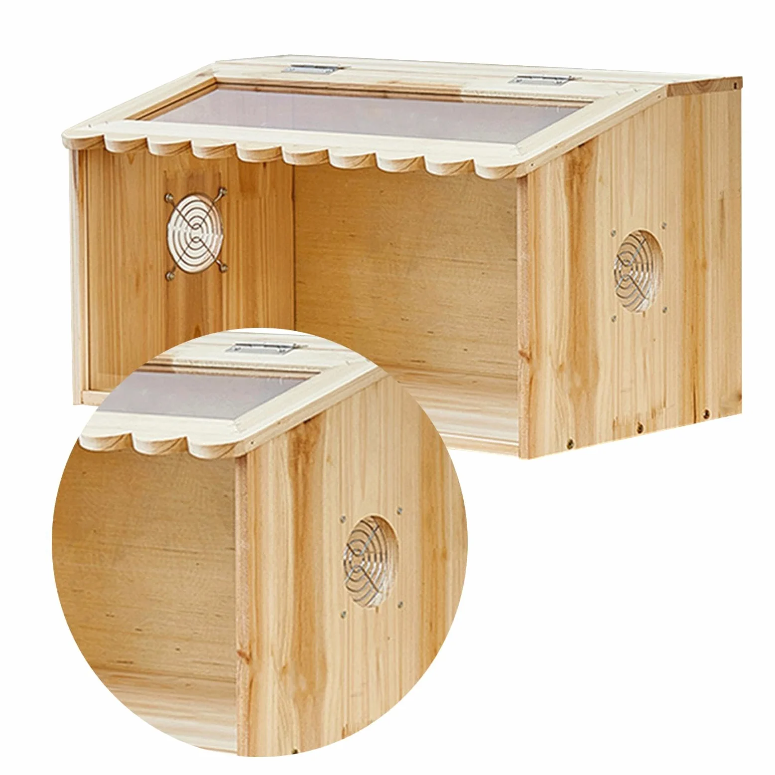 Criadero de, Caja de cría, fácil Acceso, Resistente, Ligero, Accesorio para gallinero de codornices, Aves, hámsteres y, Longitud 50 Cm