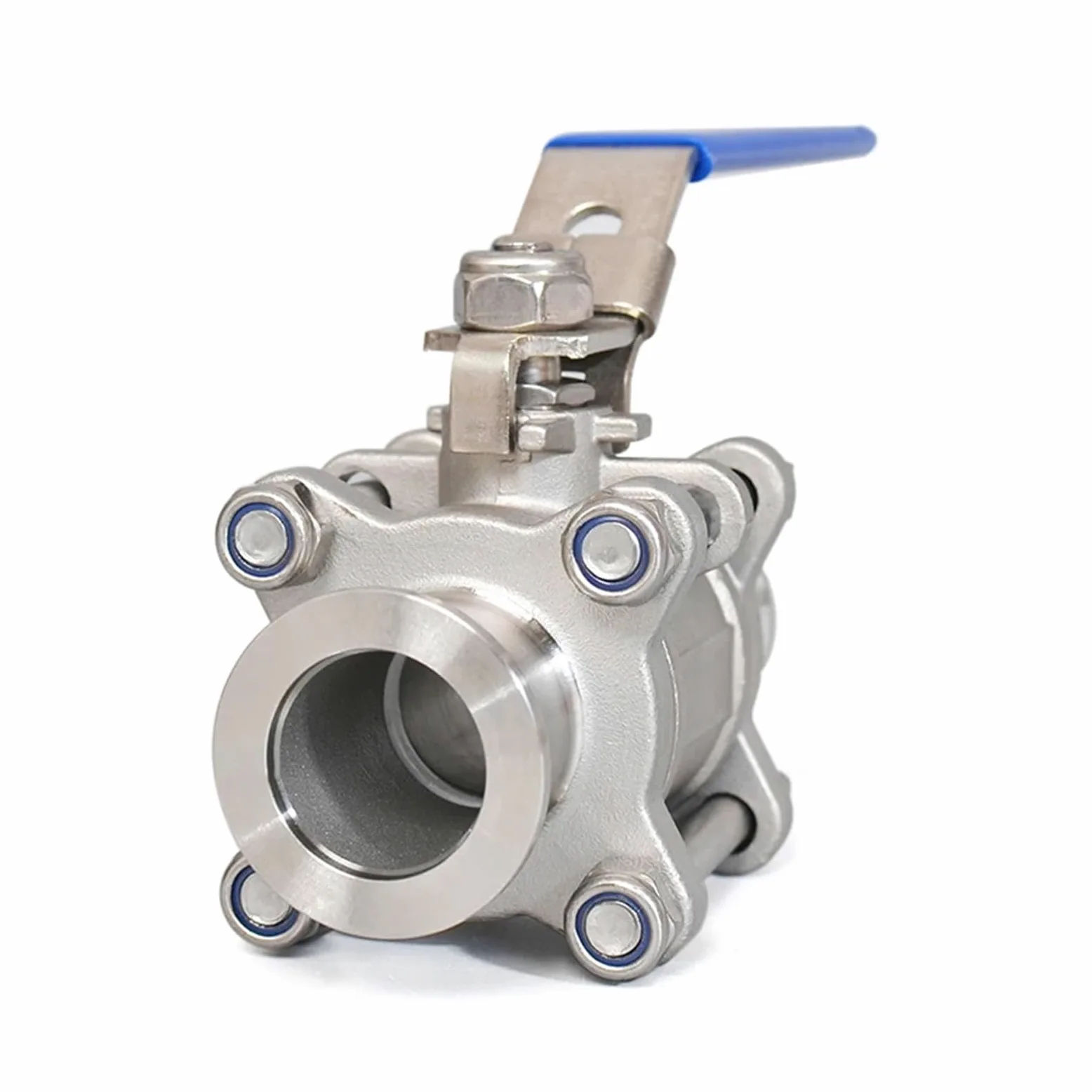 Válvula de Bola de Alto vacío KF de Acero Inoxidable KF16 KF25 KF40 KF50 SUS304, Brida de instalación rápida, válvula de Bola Manual de Tres Piezas | válvula solenoide(KF16)