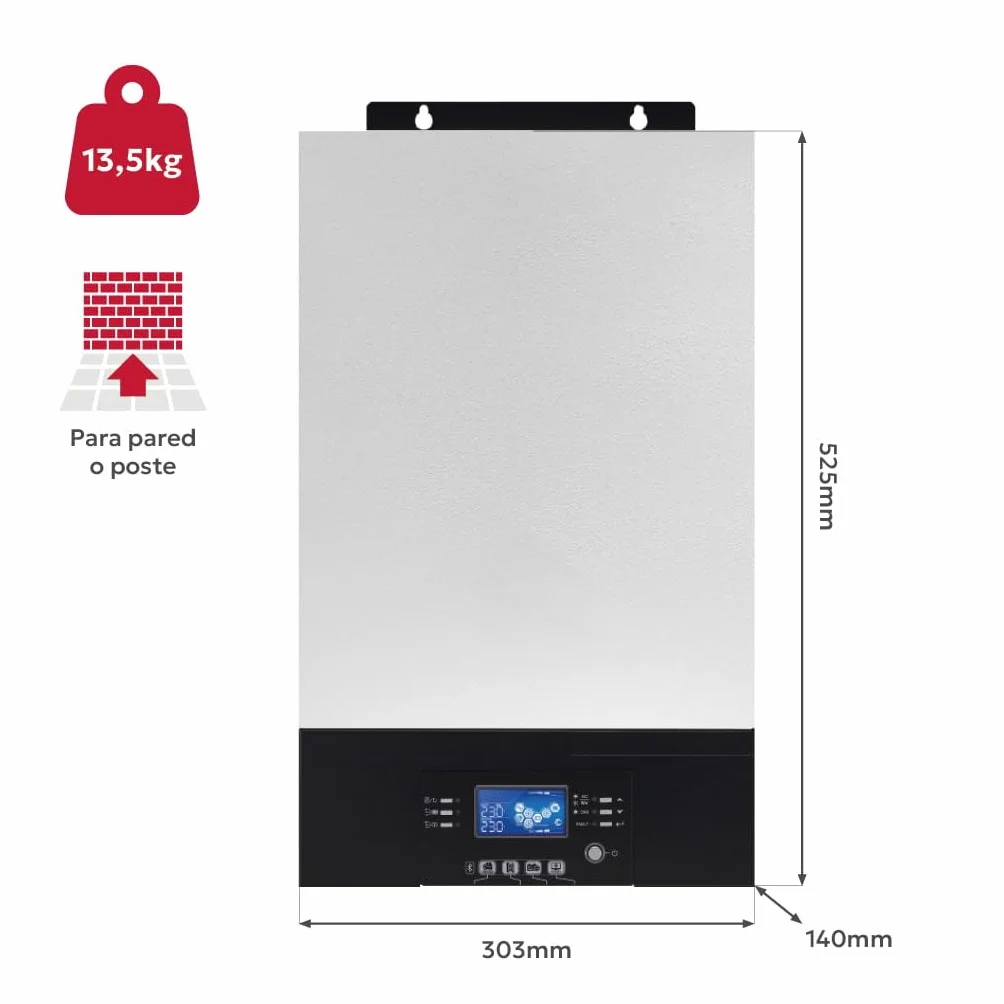48/5000 Voltronic Axpert King 5000W 48V 230V Voltronic. Inversor de aislada. Paralelizable.