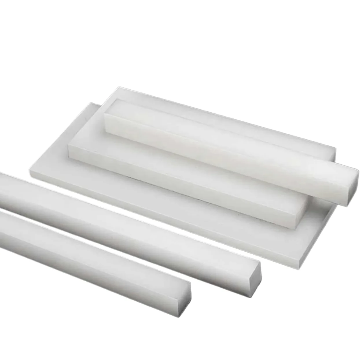 Varilla nylon Desgaste - proceso plástico de nylon blanco resistente del cojín perforación bloque Rod PA66 la barra cuadrada(White,1pcs 15x300x300mm)