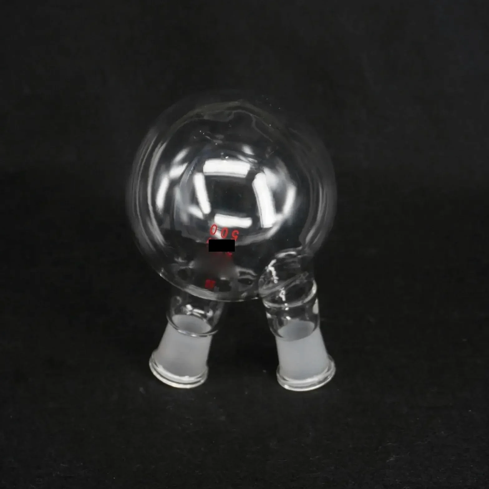 fondo redondo del frasco destilado de vidrio de si Matraz de fondo redondo de vidrio borosilicato de 500 ml con dos bocas y juntas de 14/23 a 29/32(29-32 and 24-29)