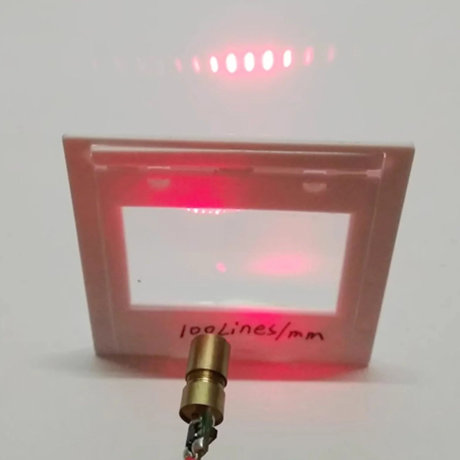 Espectrofotómetro de difracción Transmission Red óptico 300 líneas/mm