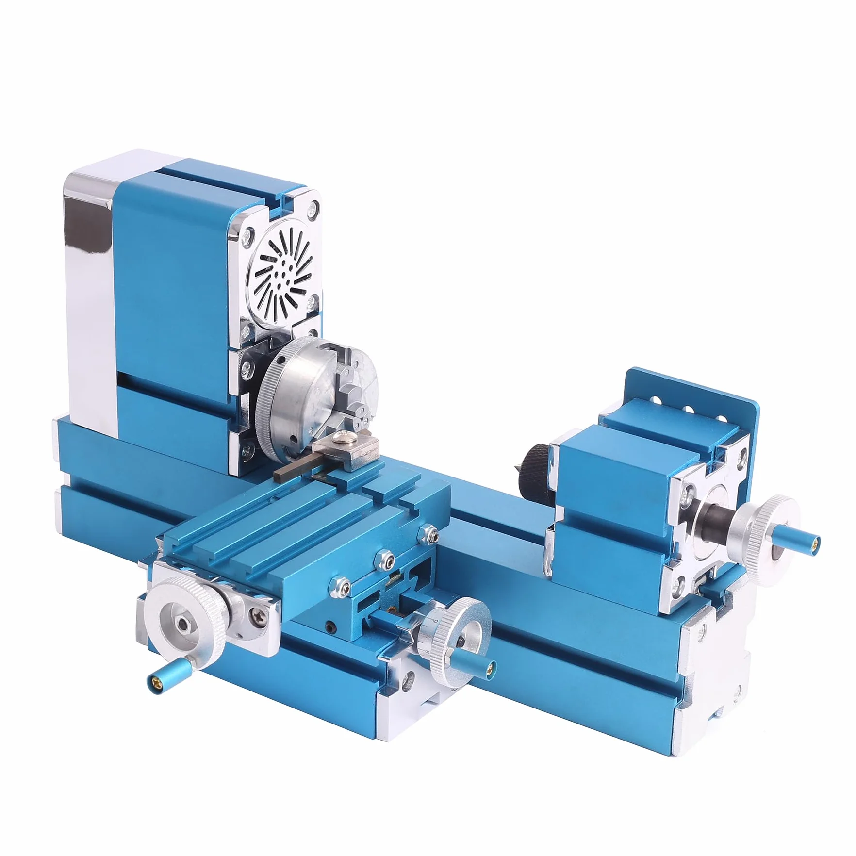 Mini máquina de torno motorizada 2024 de 36 W, herramienta de bricolaje de metal, carpintería, pasatiempos, modelismo para escuela, sala técnica general, equipo de sala de actividades de ciencia y