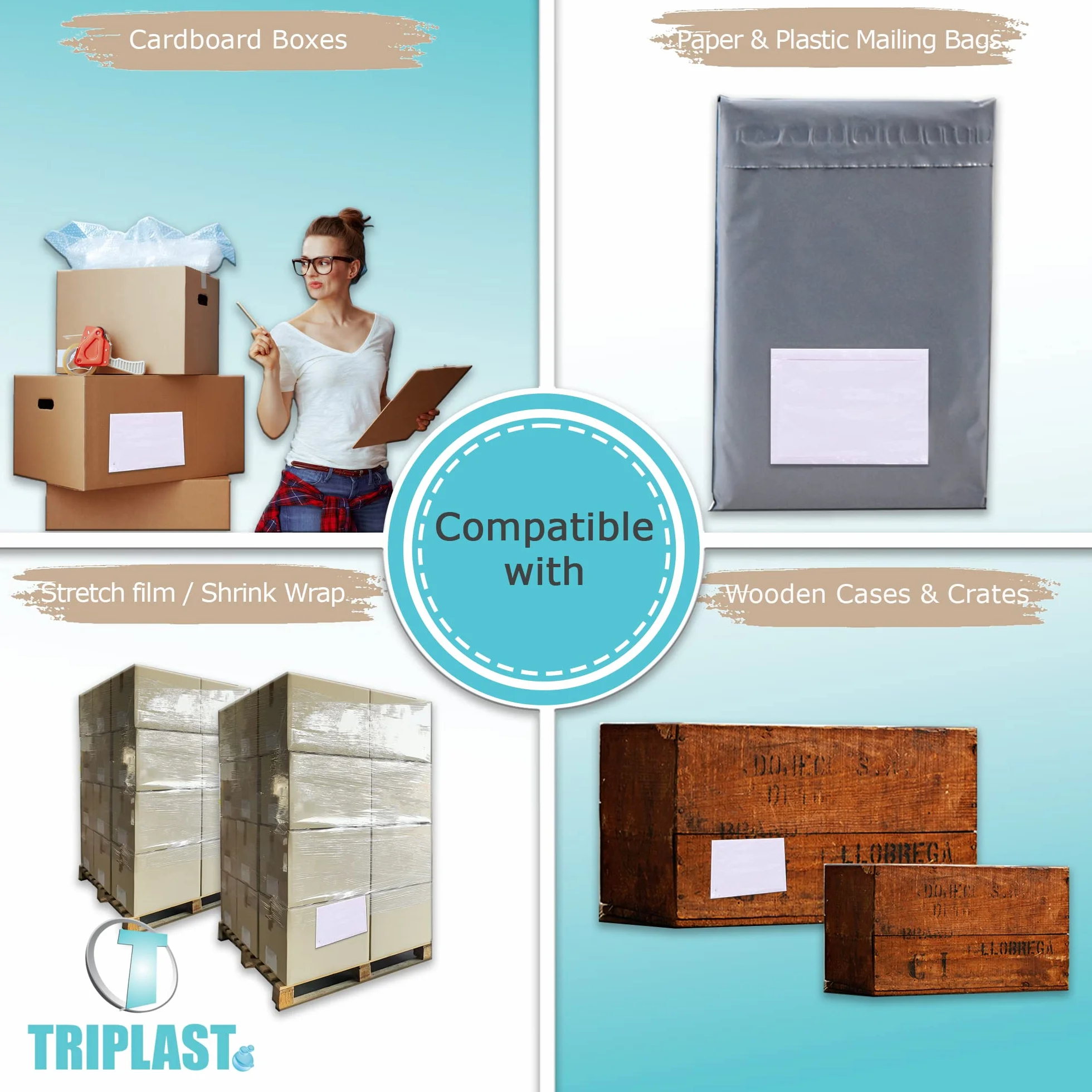 Triplast 200 sobres A6 lisos para documentos 158 x 110 mm transparentes con cierre autoadhesivo